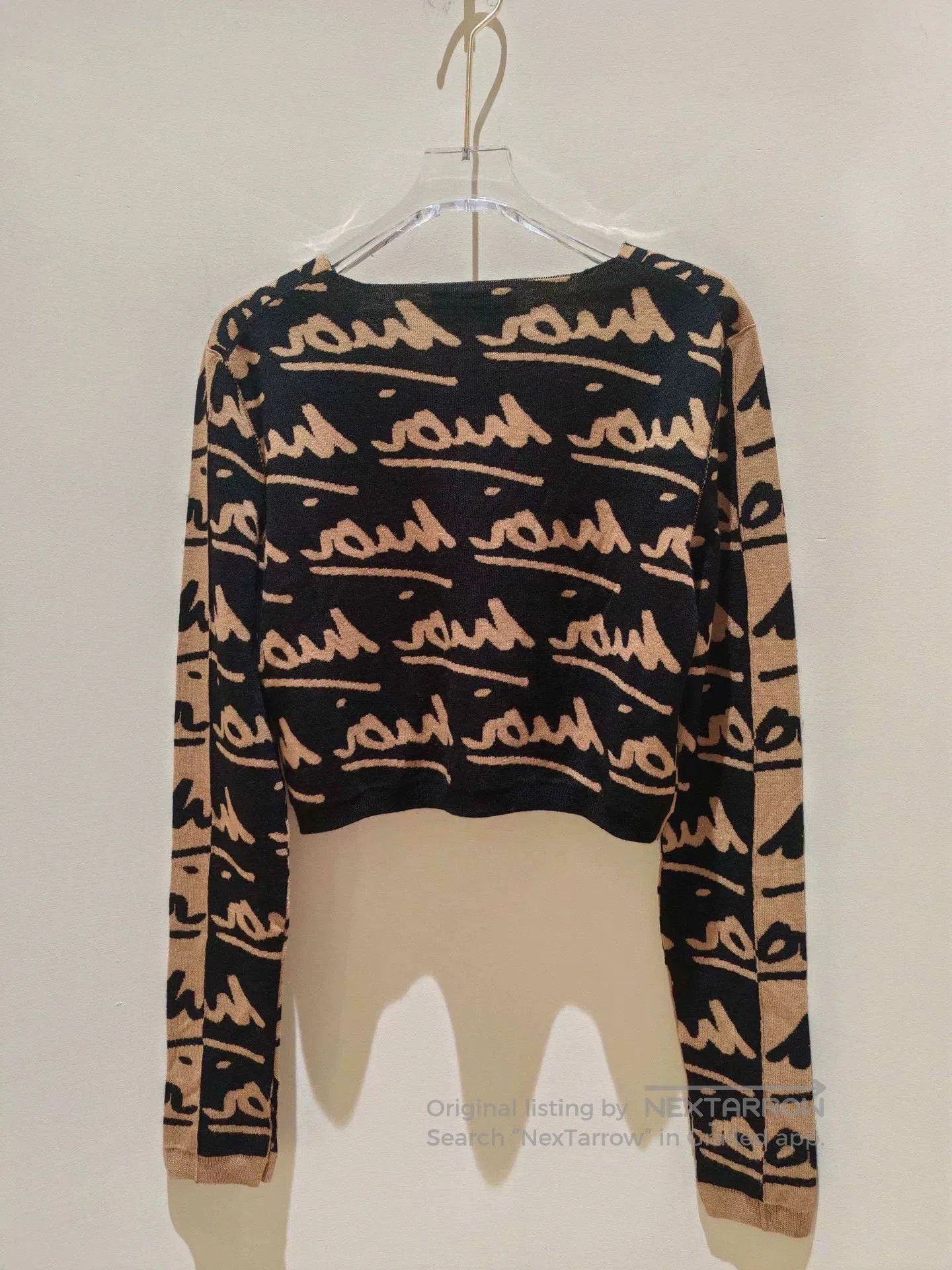 Sonia Rykiel Sonia Rykiel Khaki Letter Knit Set. Size 28" / US 6 / IT 42 - 4 Thumbnail