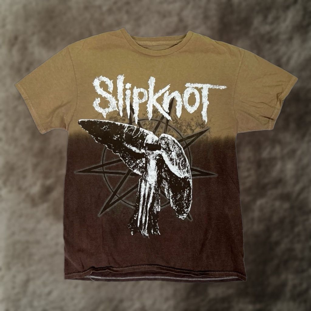 Doublet VINTAGE Slipknot Shirt Unisex Adults T-Shirt S Brown Short Sleeve Tie Dye Double Sided 90s Rock Band Skull Retro Y2K Size US S / EU 44-46 / 1 - 1 Thumbnail