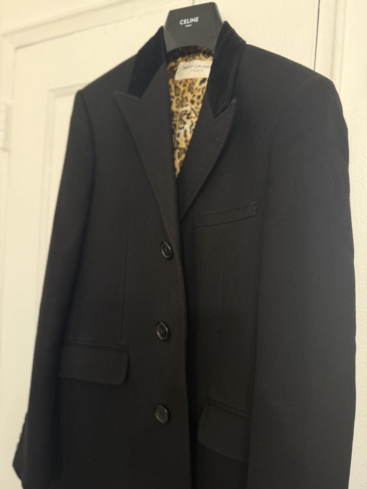 Saint Laurent Paris FW16 Leopard Chesterfield *RARE* Size US S / EU 44-46 / 1 - 3 Thumbnail