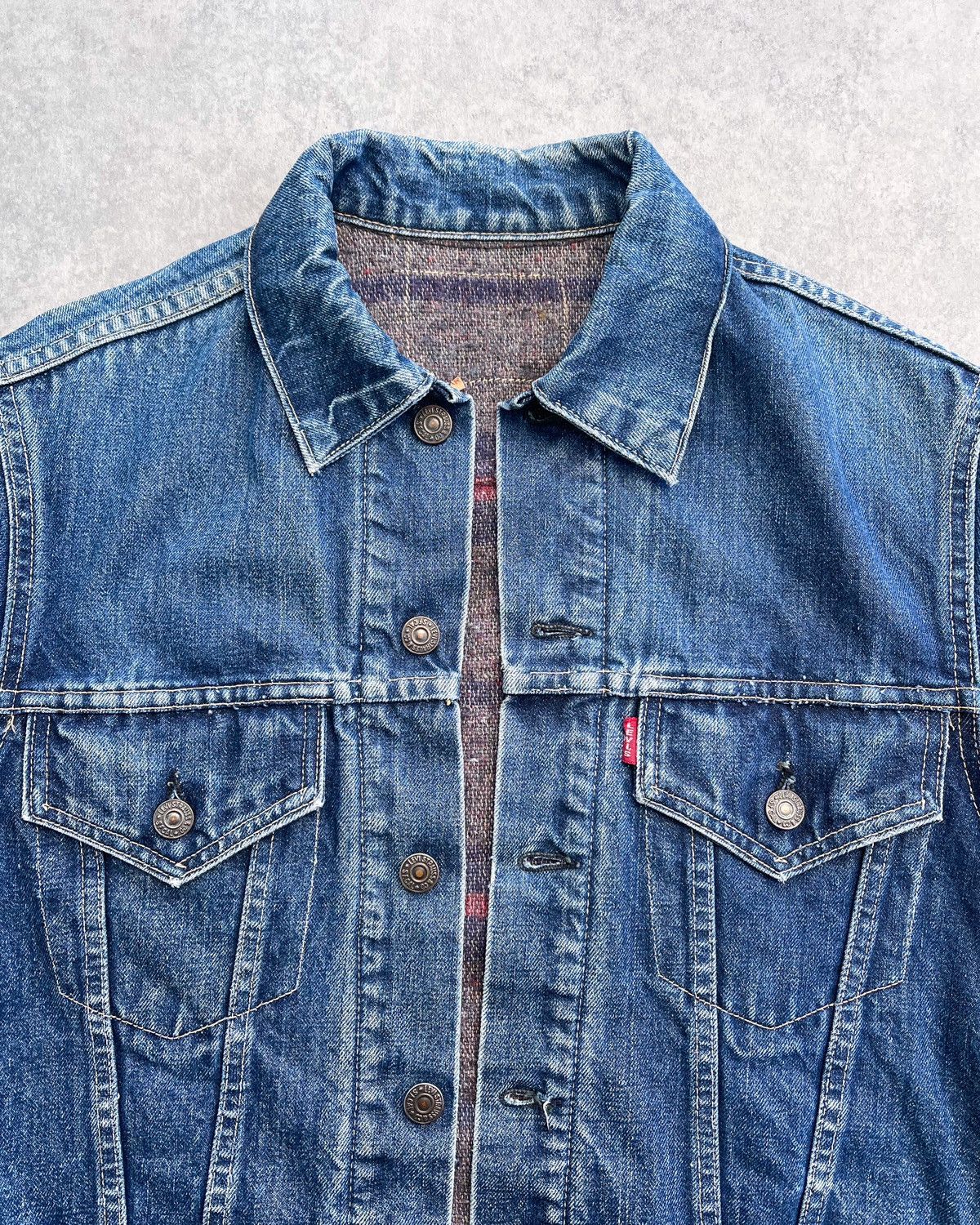 Levi's Levi’s Type III Big E Blanket-Lined Denim Jacket – 1960s OG Size US M / EU 48-50 / 2 - 2 Thumbnail