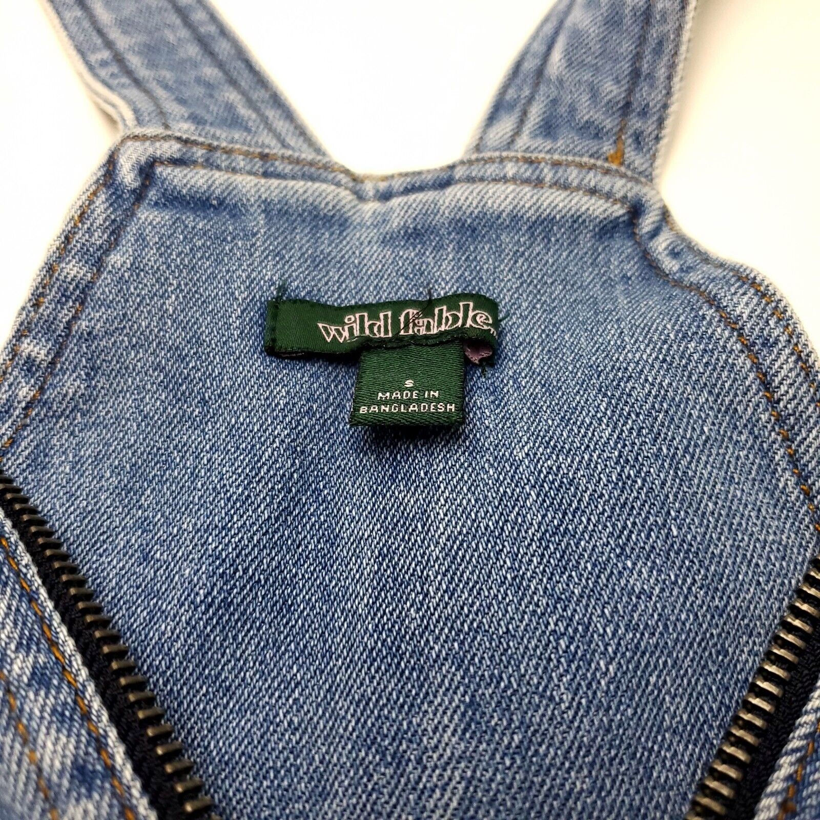 Designer Wild Fable Small Jean Zip Up Overalls With Pockets Small Size S / US 4 / IT 40 - 6 Thumbnail