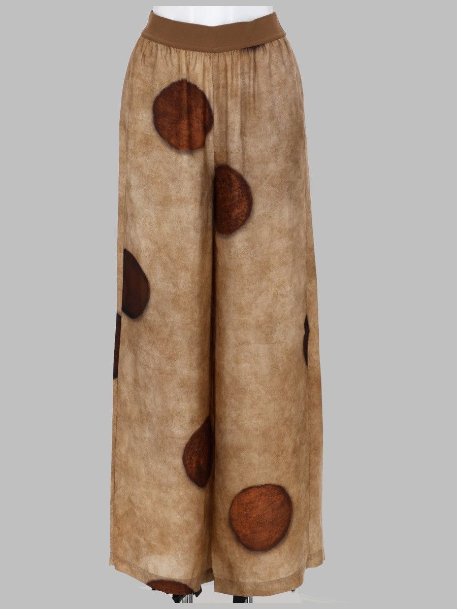 Uma Wang UMA WANG PANTALONE CON MACRO POIS - BEIGE Size 28" / US 6 / IT 42 - 1 Thumbnail