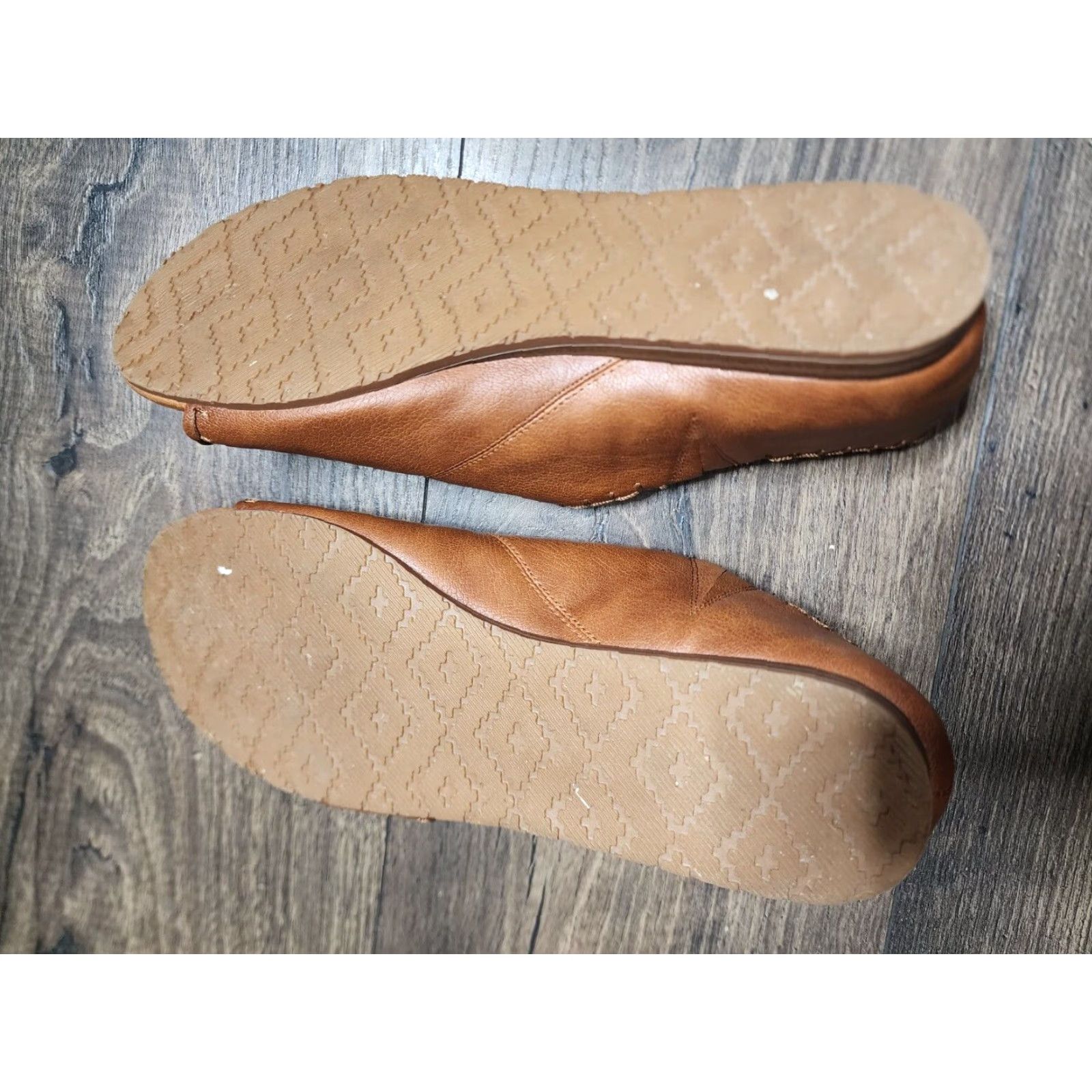 Vintage Zodiac Sandals Women's Size 9 M Brown D'Orsay Open Toe Slip On Comfort Size US 9 / IT 39 - 6 Thumbnail