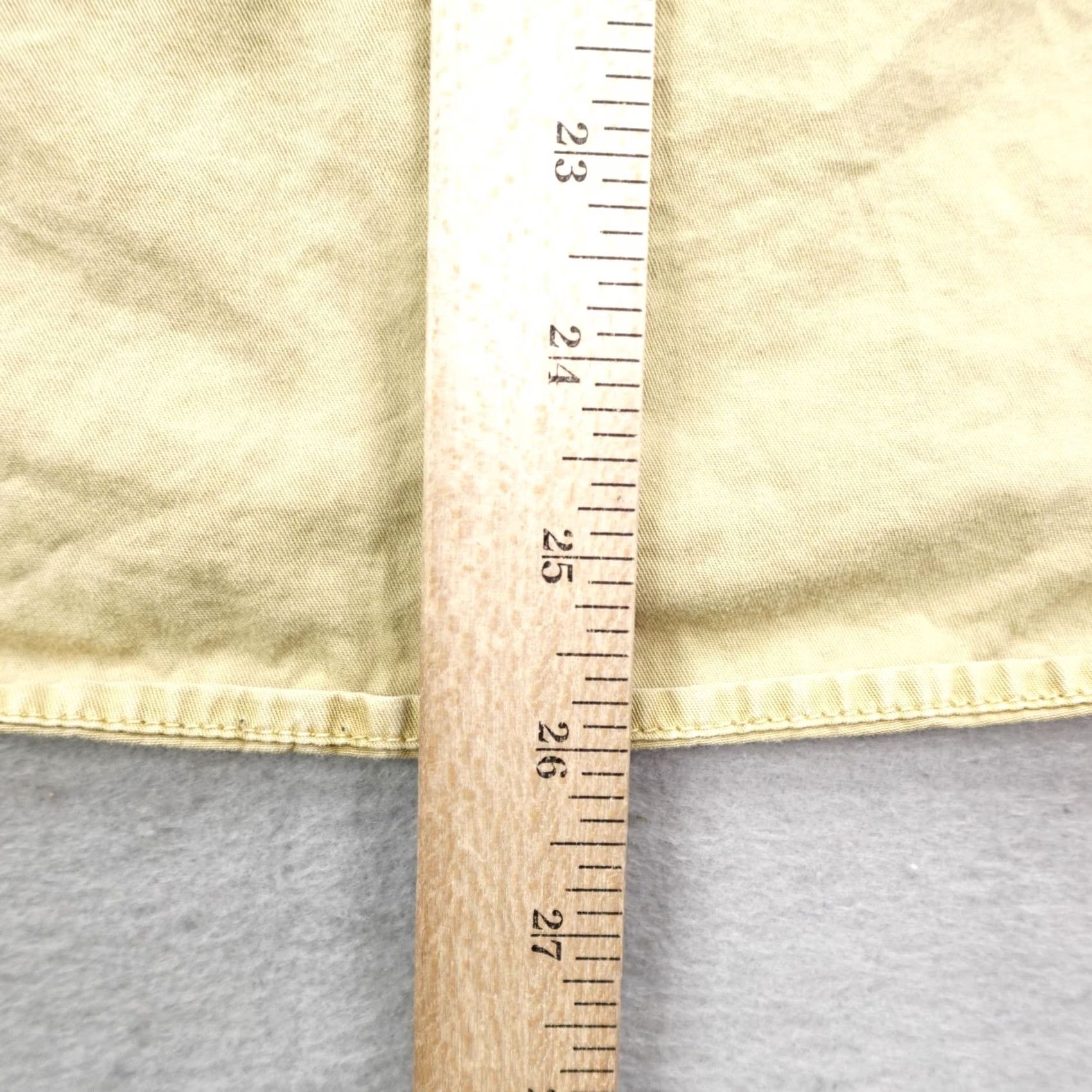 Madewell Madewell Shirt Womens Medium Beige Khaki Cargo Button Up Work Top Curved Hem Size M / US 6-8 / IT 42-44 - 6 Thumbnail