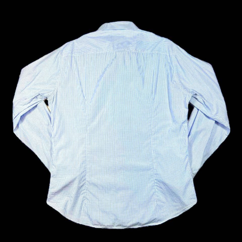Eredipisano Eredi Pisano Blue/White Dress Shirt | Size 18 Size US L / EU 52-54 / 3 - 2 Thumbnail