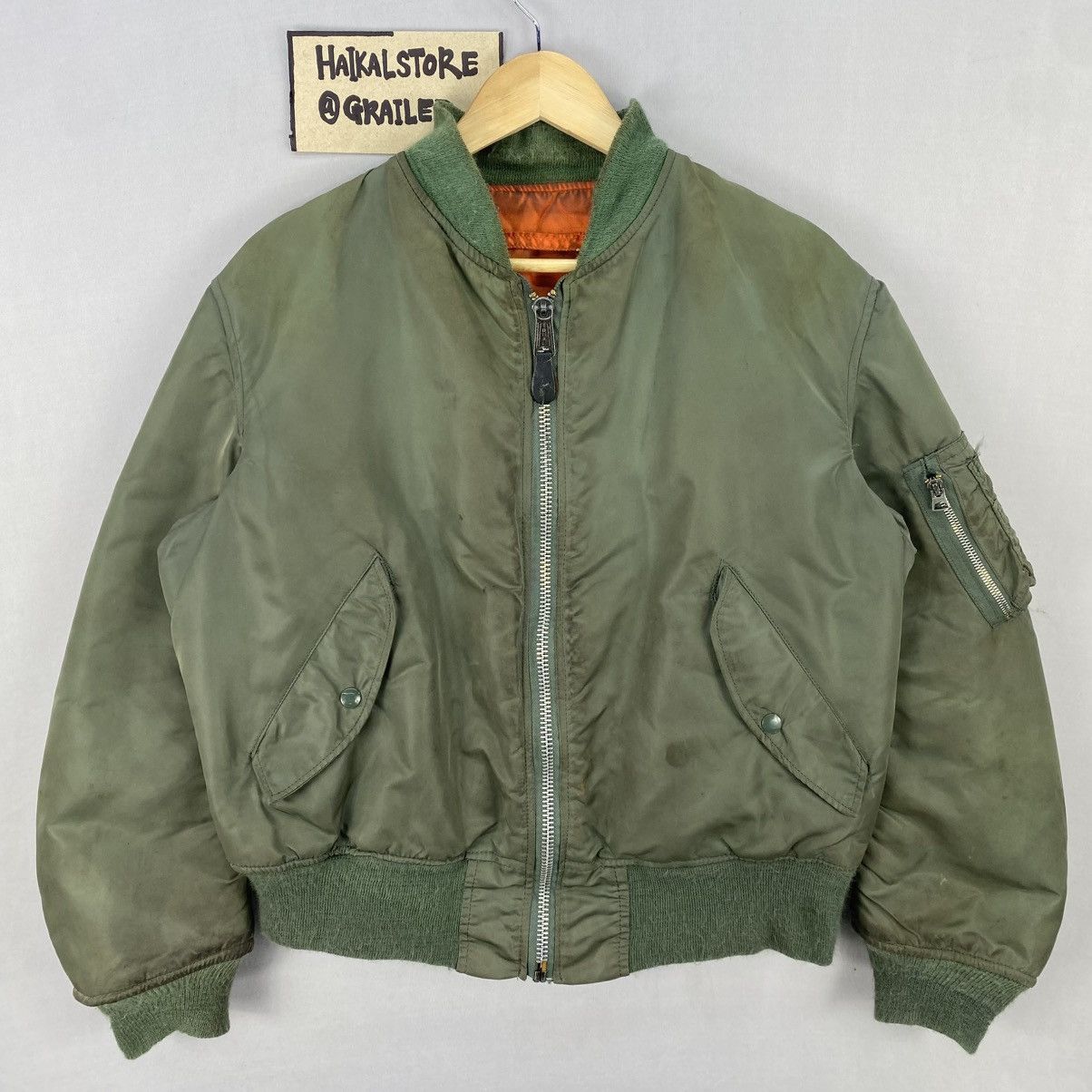 80's〜 ALPHA MA-1 MADE IN USA Alpha Industries Vintage 80's Alpha Industries Bomber Jacket