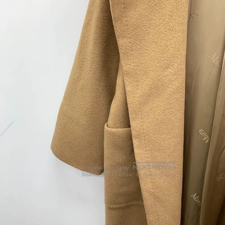 Max Mara Max Mara Brown Camel Hair Hooded Long-Sleeve Belted Coat Size M / US 6-8 / IT 42-44 - 4 Thumbnail