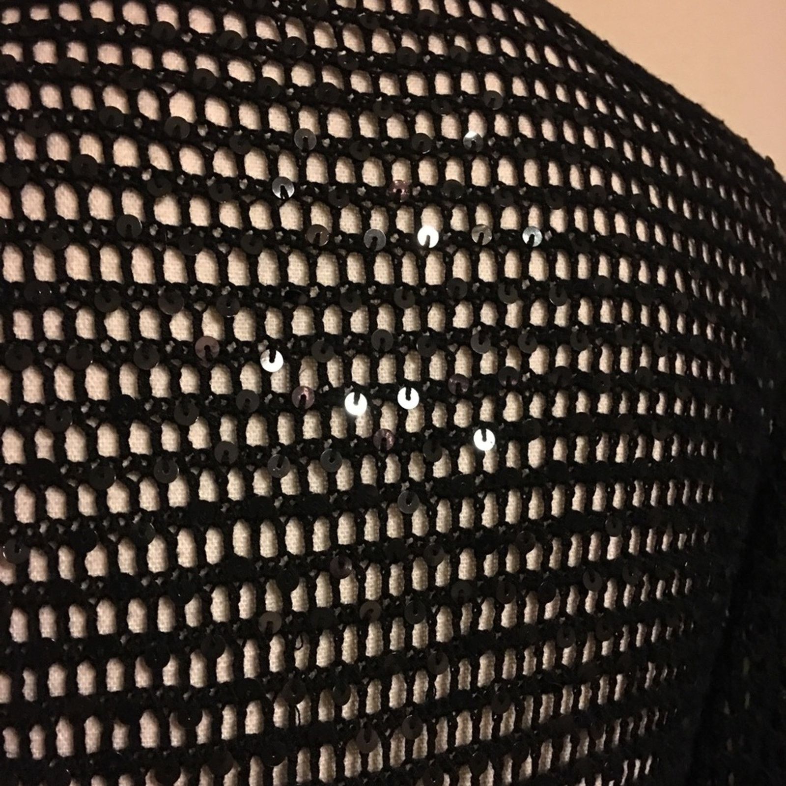 Other dm bm brand black silk knit sequin shrug bolero S Size S / US 4 / IT 40 - 5 Thumbnail
