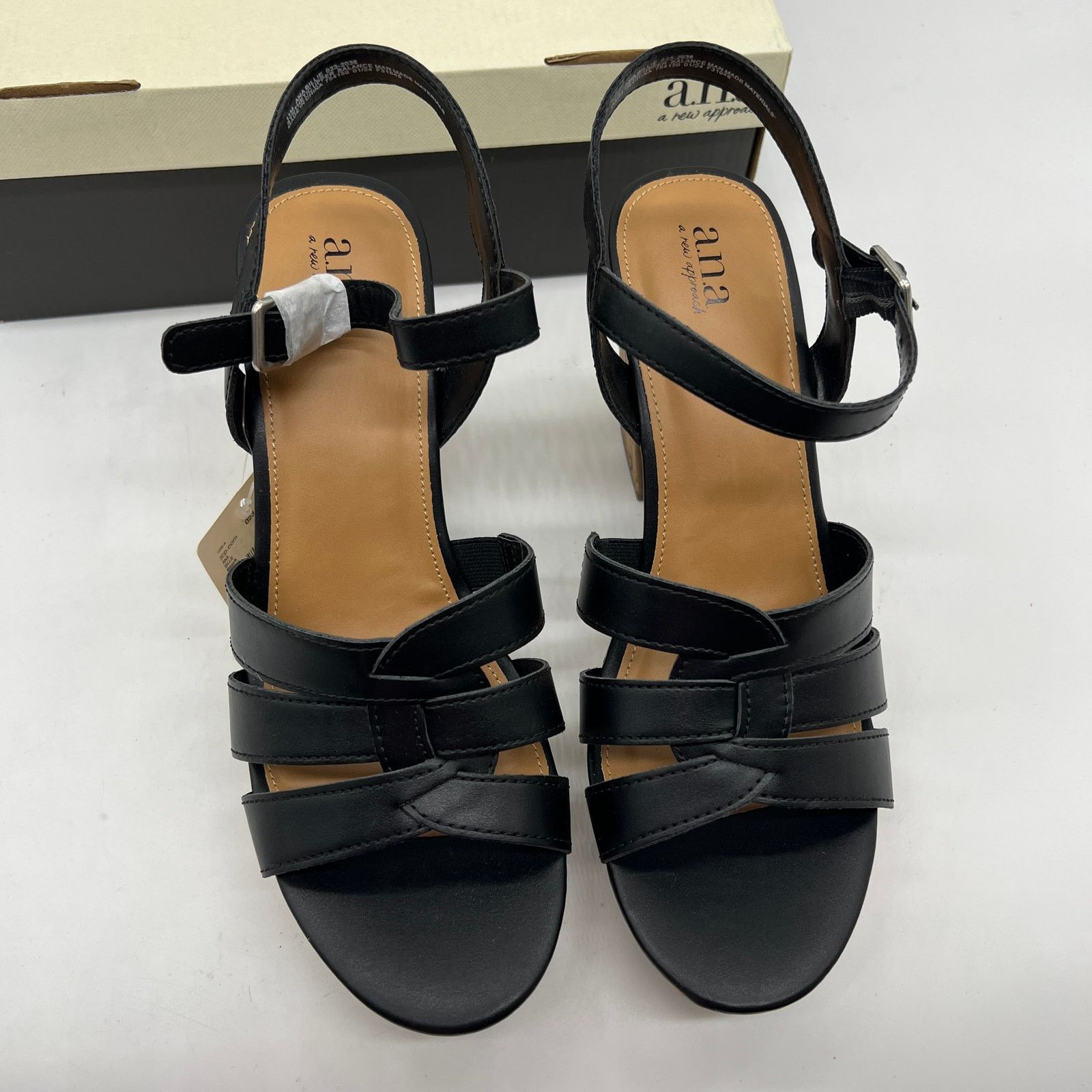 Other a.n.a Womens Billie Heeled Sandals Black Color Size 11M Size US 11 / IT 41 - 6 Thumbnail