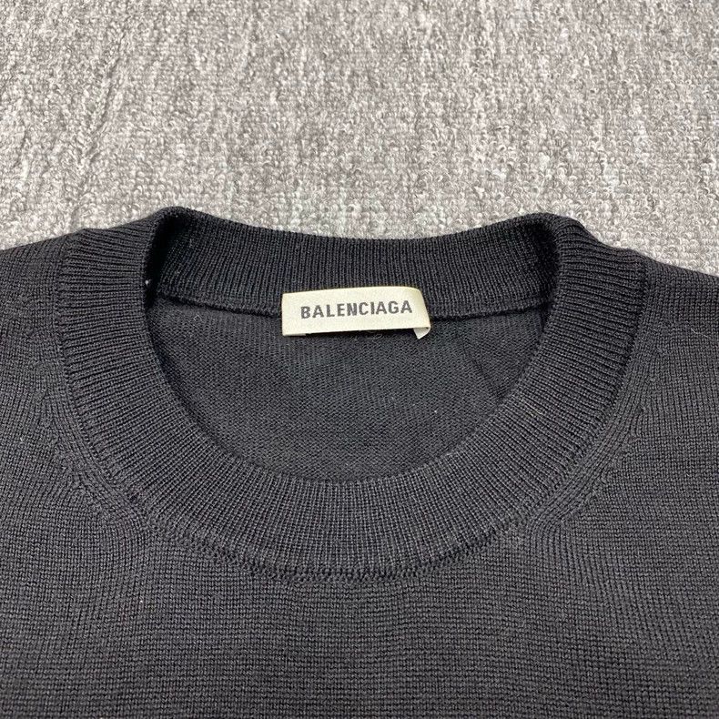 Balenciaga Balenciaga Black Wheat Knit Sweater Size US M / EU 48-50 / 2 - 7 Thumbnail
