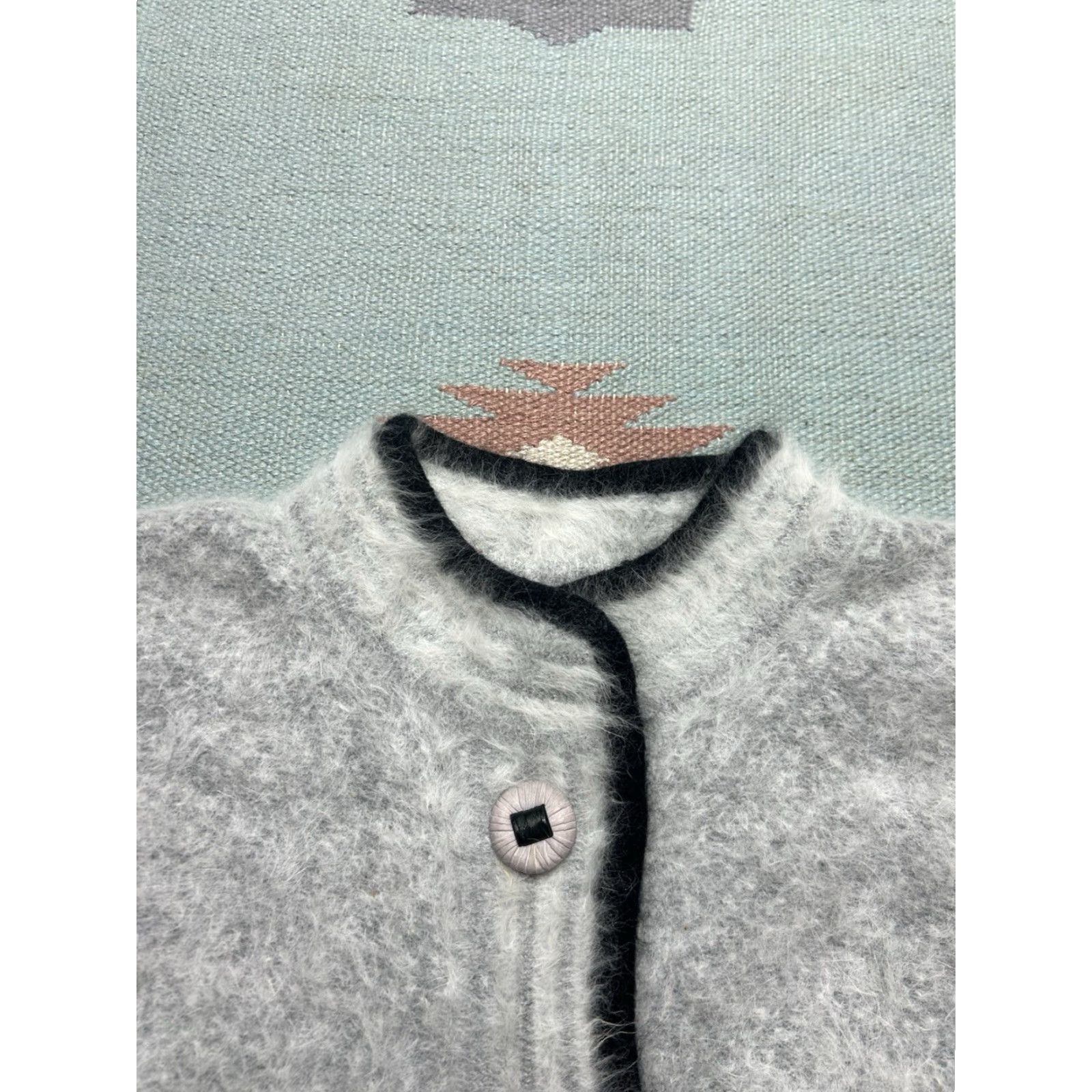 Vintage VINTAGE Venesha cardigan sweater fur fuzzy shaggy button front Women’s medium Size M / US 6-8 / IT 42-44 - 4 Thumbnail