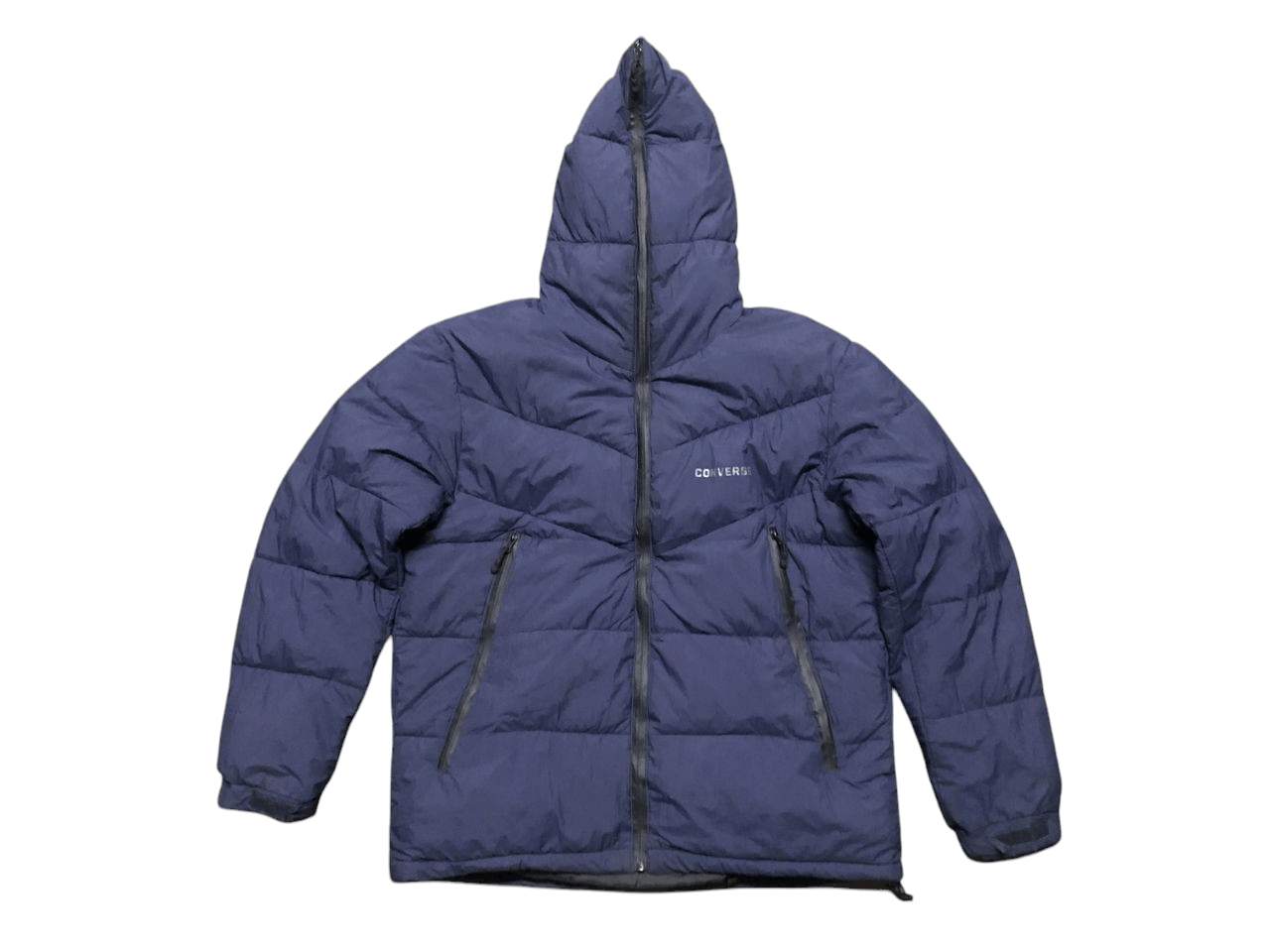 Converse Converse Puffer Jacket Full Zipper Hoodie Size US L / EU 52-54 / 3 - 1 Thumbnail