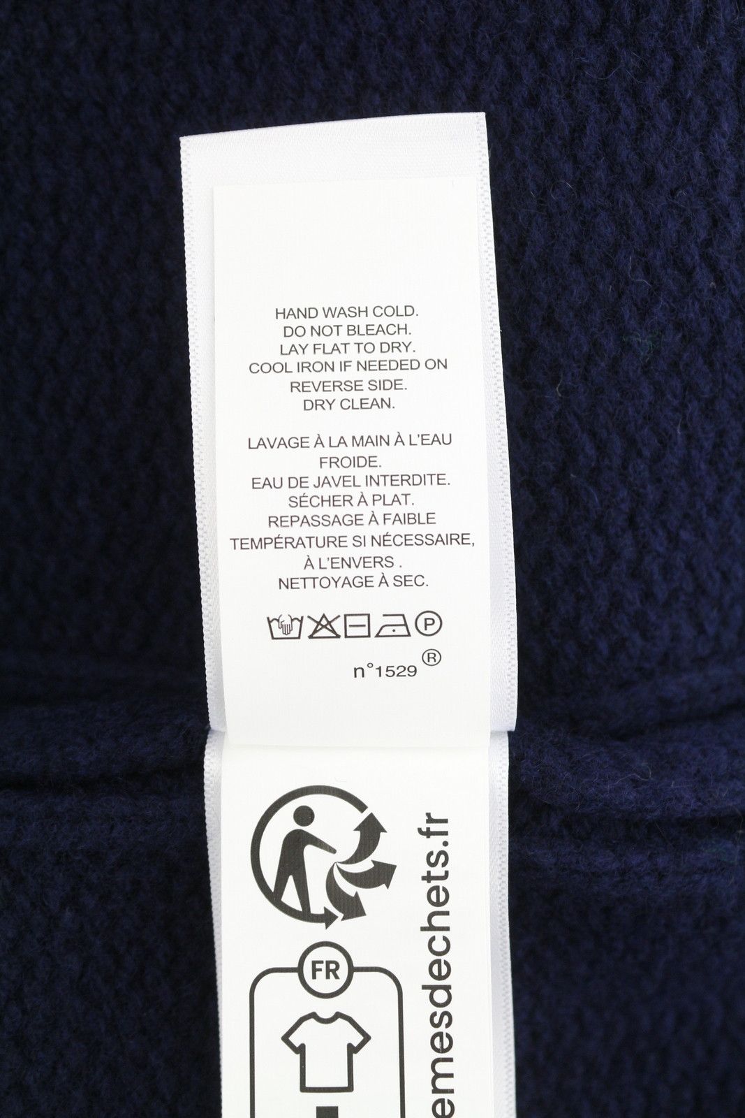 Ralph Lauren BLUE M Wool Cashmere Tight Knit Pullover 86941 Size US M / EU 48-50 / 2 - 7 Thumbnail