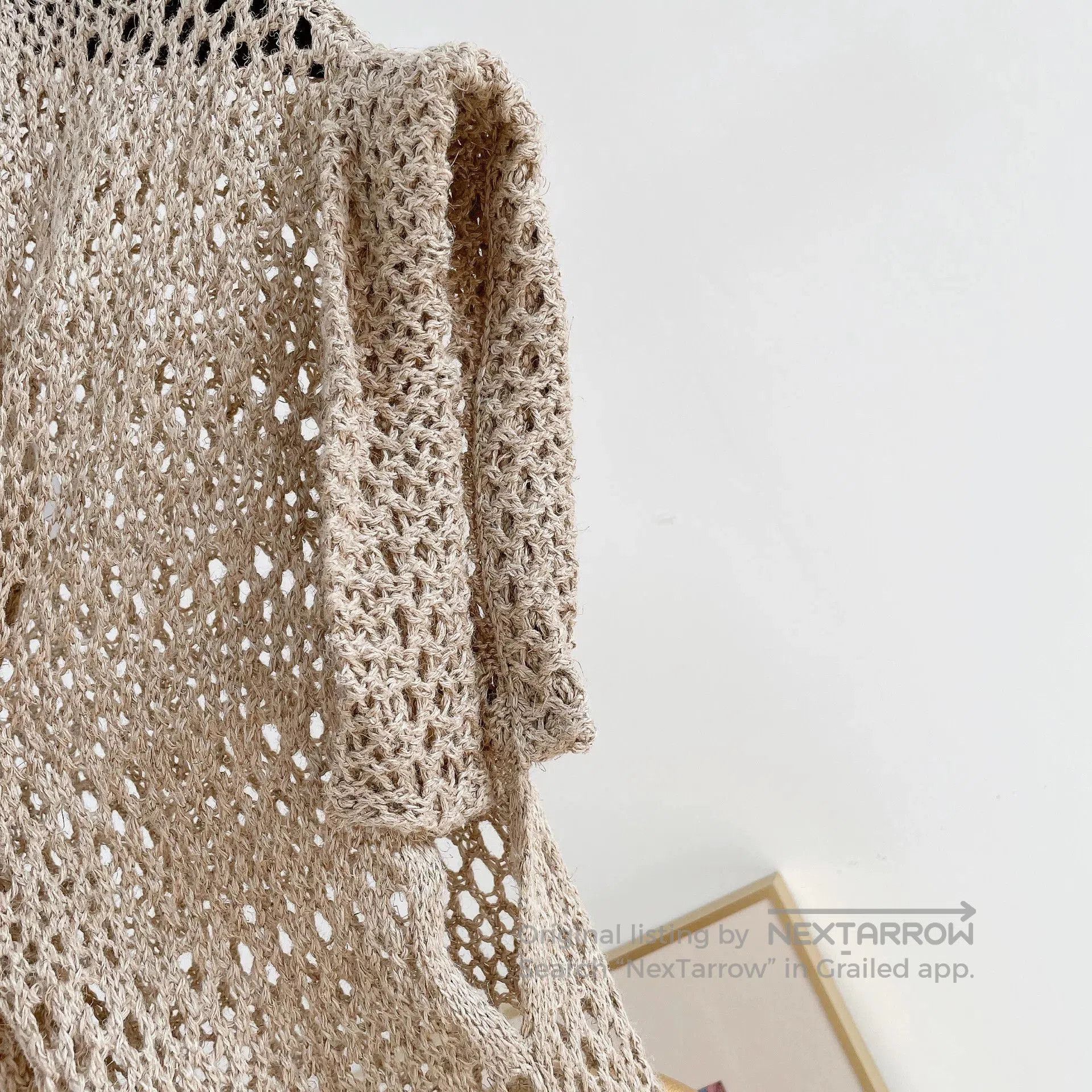 Brunello Cucinelli Brunello Cucinelli Long Hollow-Knit Coat. Size US XS / EU 42 / 0 - 4 Thumbnail