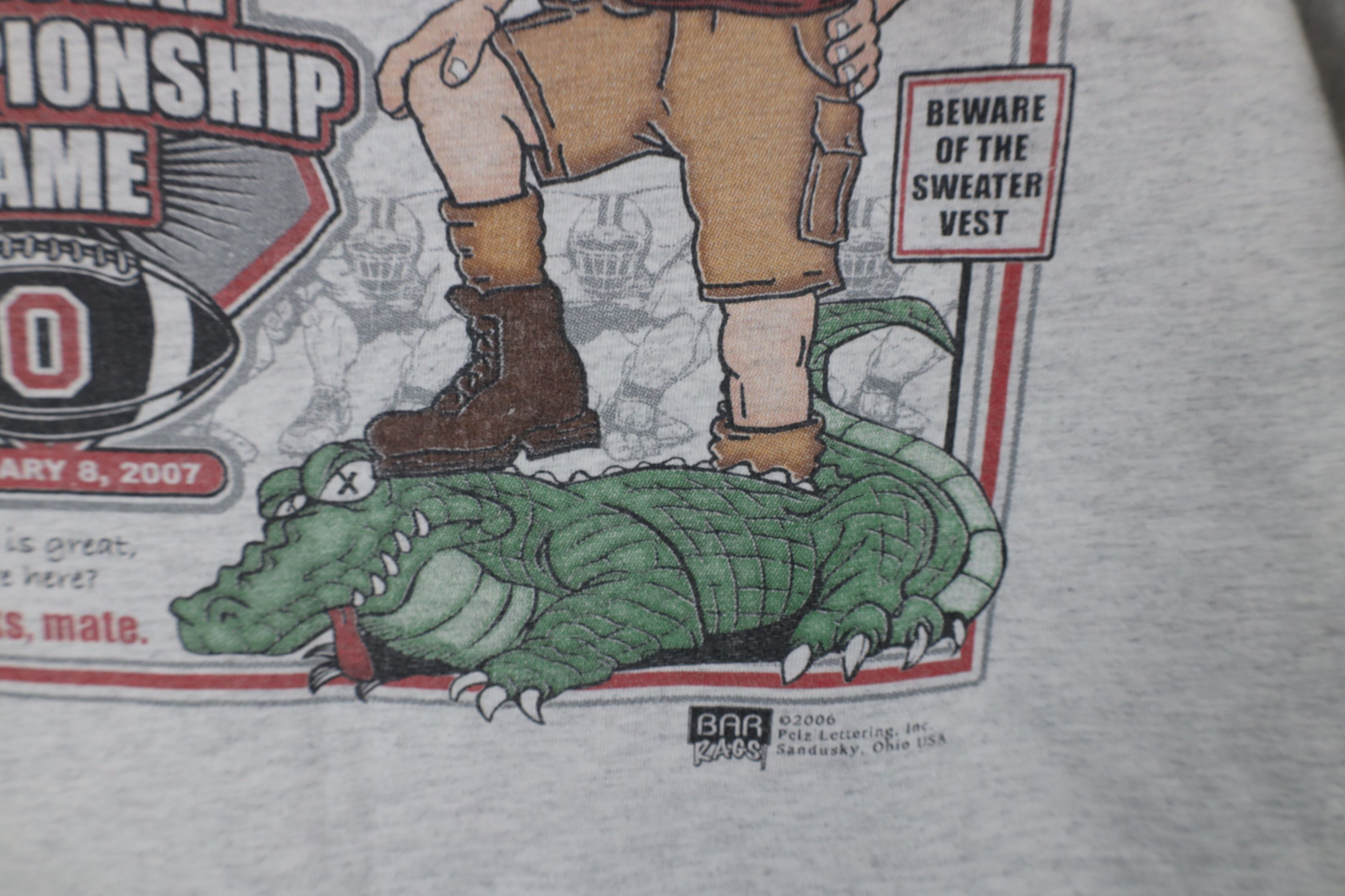 Vintage Vintage Y2K Championship Ohio State Football T-Shirt Gray Size US XL / EU 56 / 4 - 13 Thumbnail