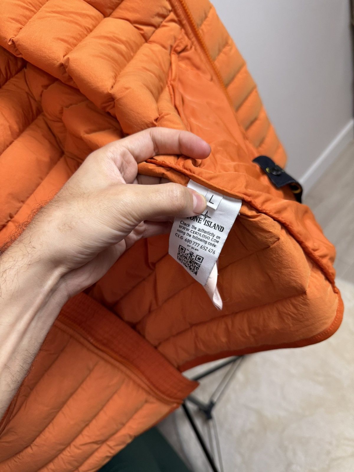 Stone Island Stone Island Insulated Puffer Jacket – Orange ( Size L) Size US L / EU 52-54 / 3 - 17 Thumbnail