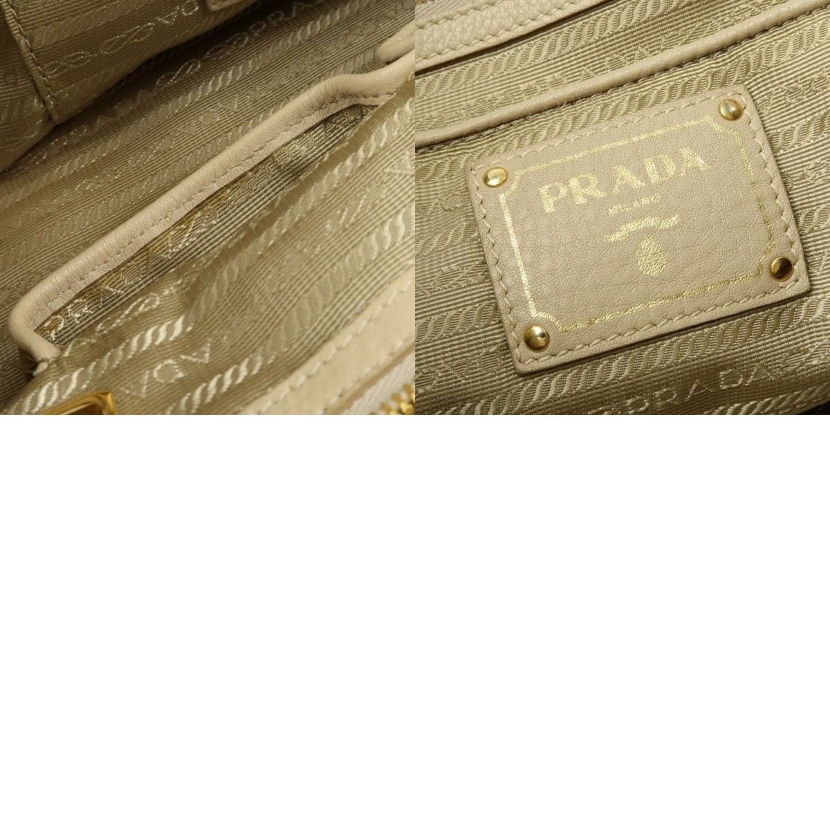Prada Prada Vitello Daino Tote Beige Size ONE SIZE - 8 Thumbnail