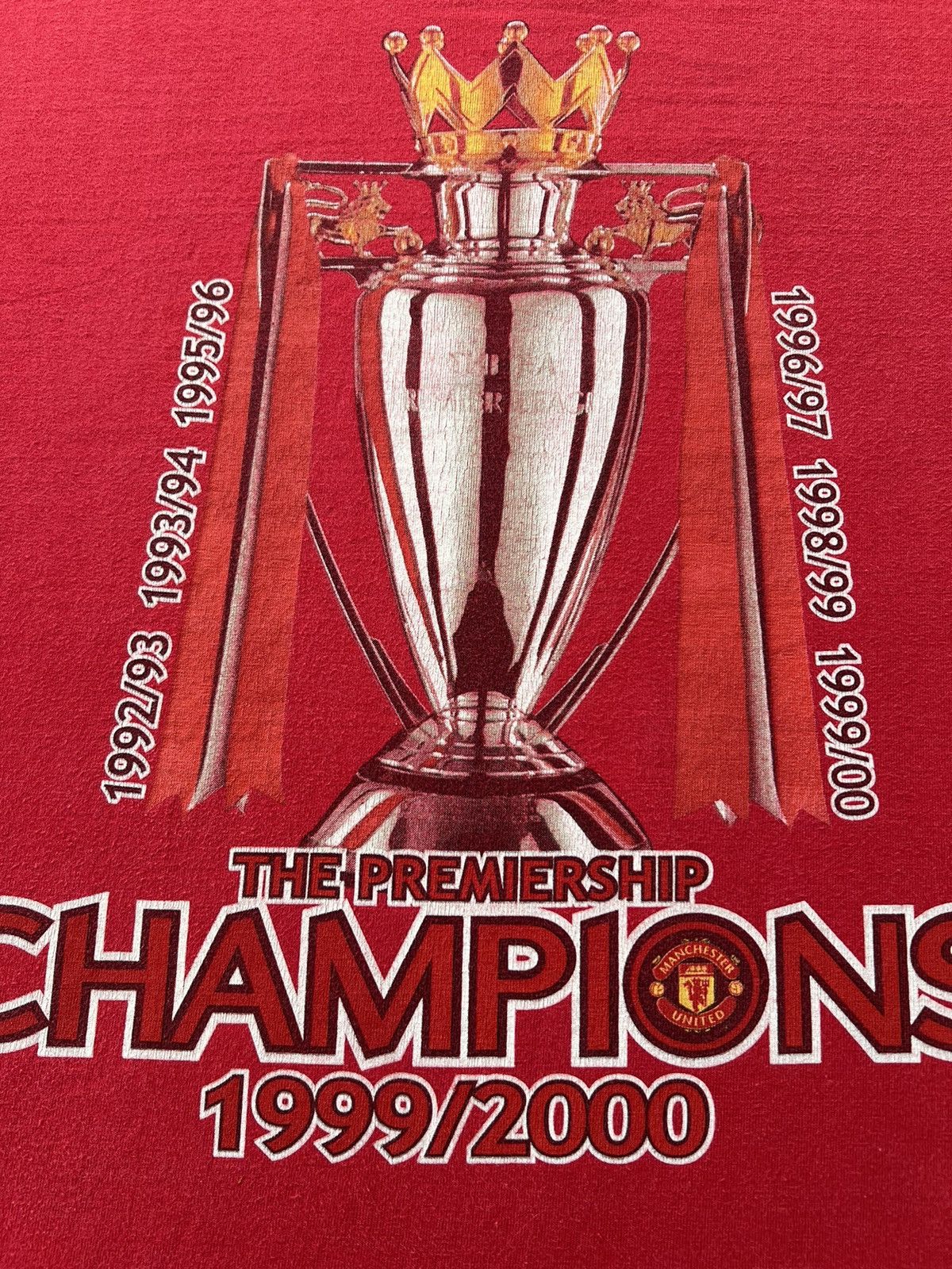 Vintage Vintage Manchester United The Premiership Champions 1999 Size US XL / EU 56 / 4 - 4 Thumbnail