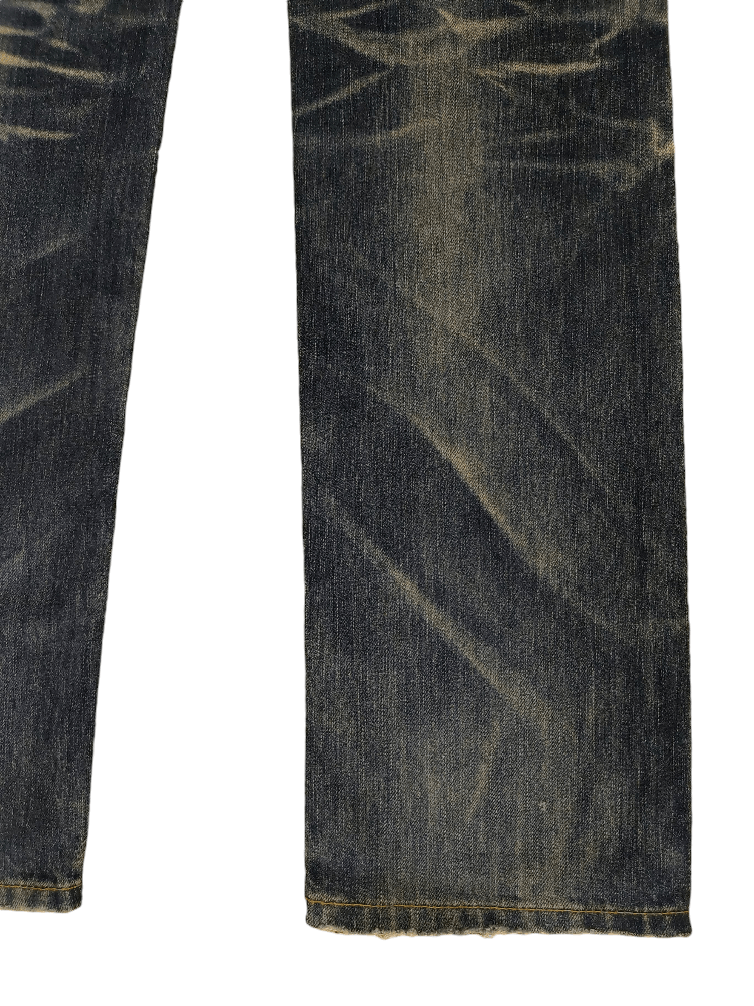 Kapital Vintage Y2k Yoshitomo Nara Lolita Clawmark Distress Jeans Size US 29 - 15 Thumbnail