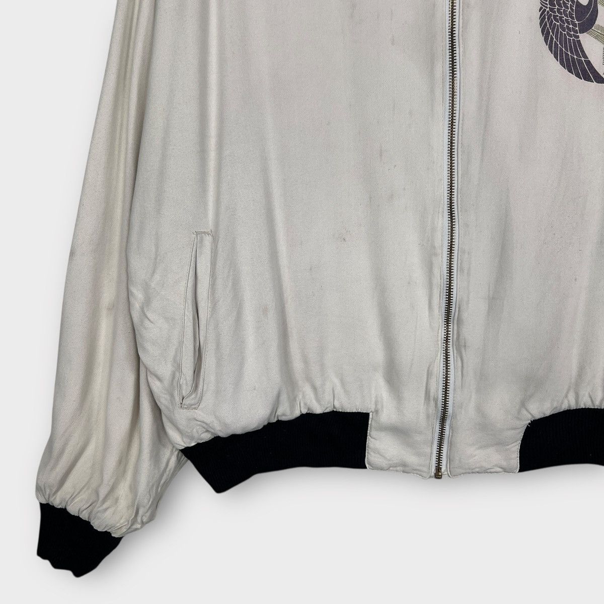 Other 🔥 Vintage Claudio lugli Rayon Bomber Jacket Made In Italy Size US L / EU 52-54 / 3 - 5 Thumbnail