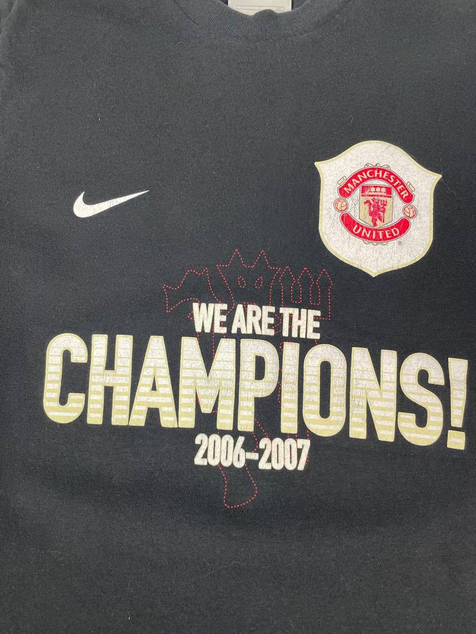 Nike Vintage Nike Manchester United 2006 2007 Champions T Shirt Size US S / EU 44-46 / 1 - 6 Thumbnail