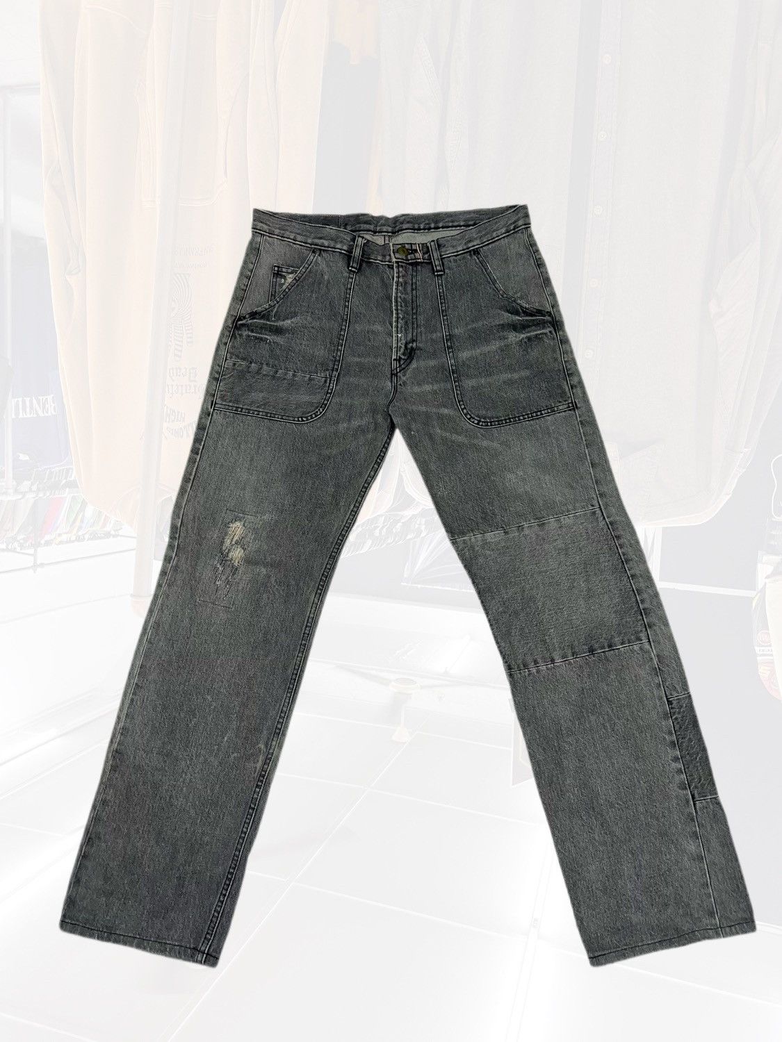 Hysteric Glamour × Japanese Brand Vintage Japanese Brand Patchwork Selvedge Denim Size US 33 - 1 Thumbnail