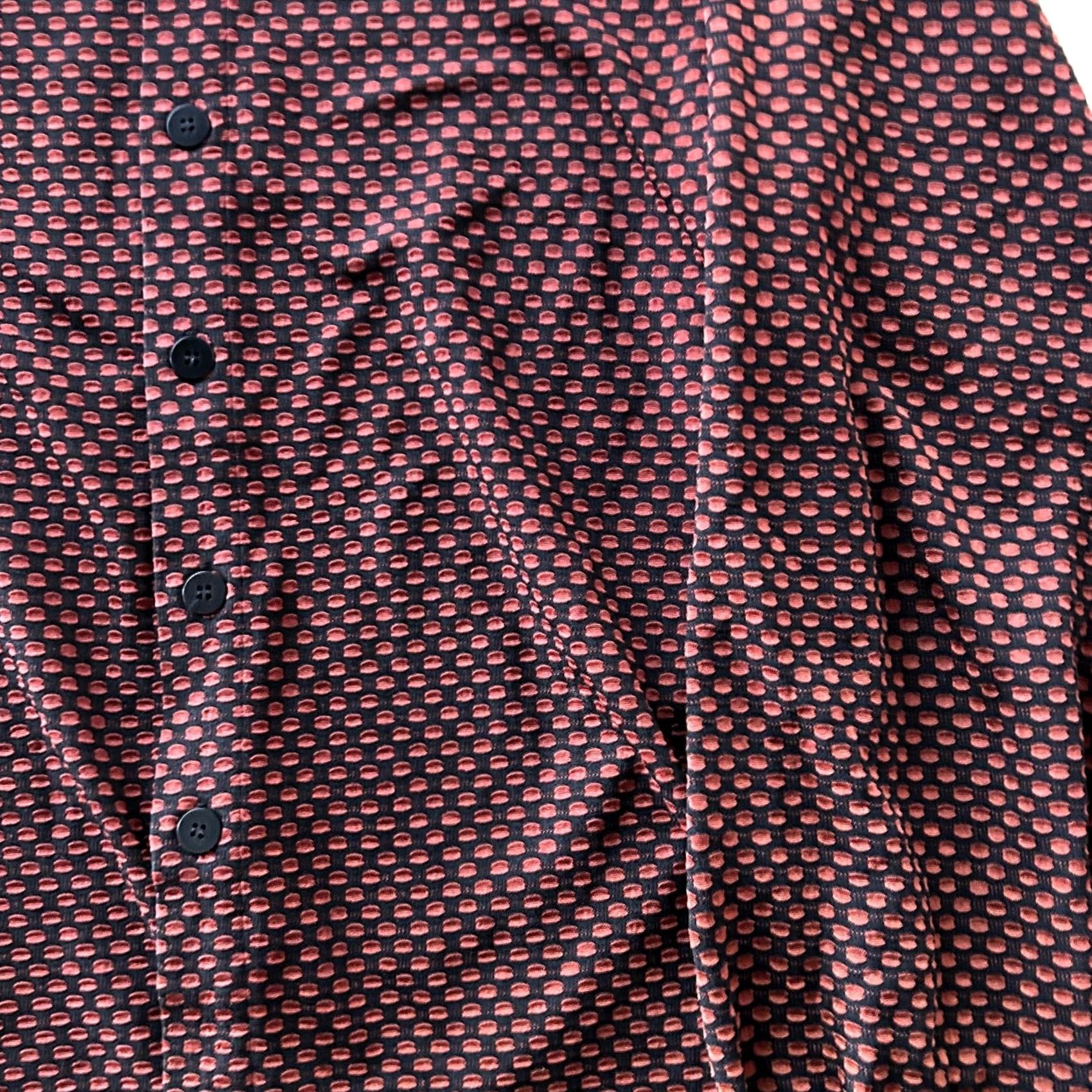 Vintage Positano Charles Lapson Shirt Mens Medium Red Geometric Button-Up Vintage 90s Size US M / EU 48-50 / 2 - 2 Thumbnail