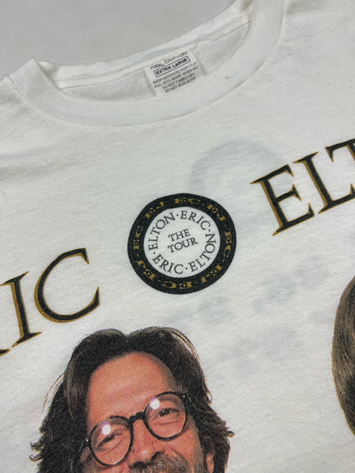Band Tees × Vintage Vintage Elton John Eric Clapton Tour T Shirt Size XL Size US XL / EU 56 / 4 - 8 Thumbnail