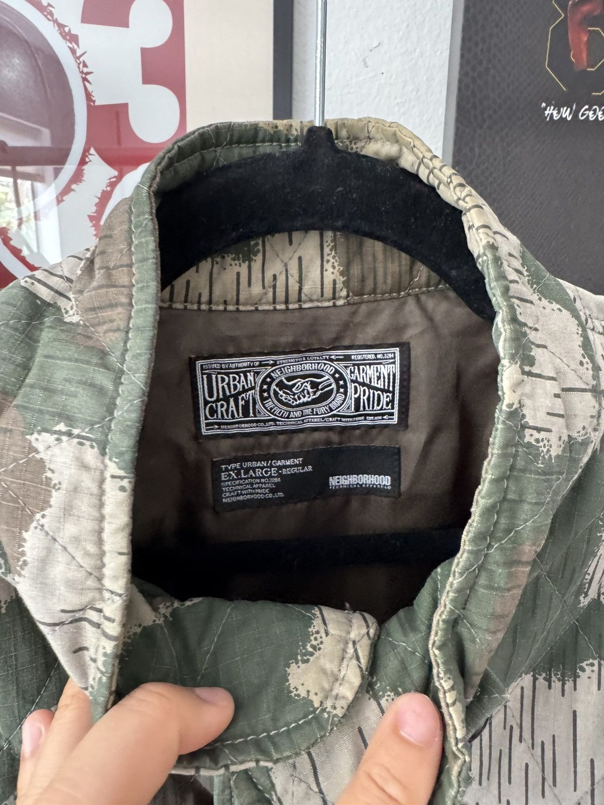 Japanese Brand × Neighborhood NEIGHBORHOOD RAIN CAMO QUILTED M65 JACKET Size US L / EU 52-54 / 3 - 6 Thumbnail