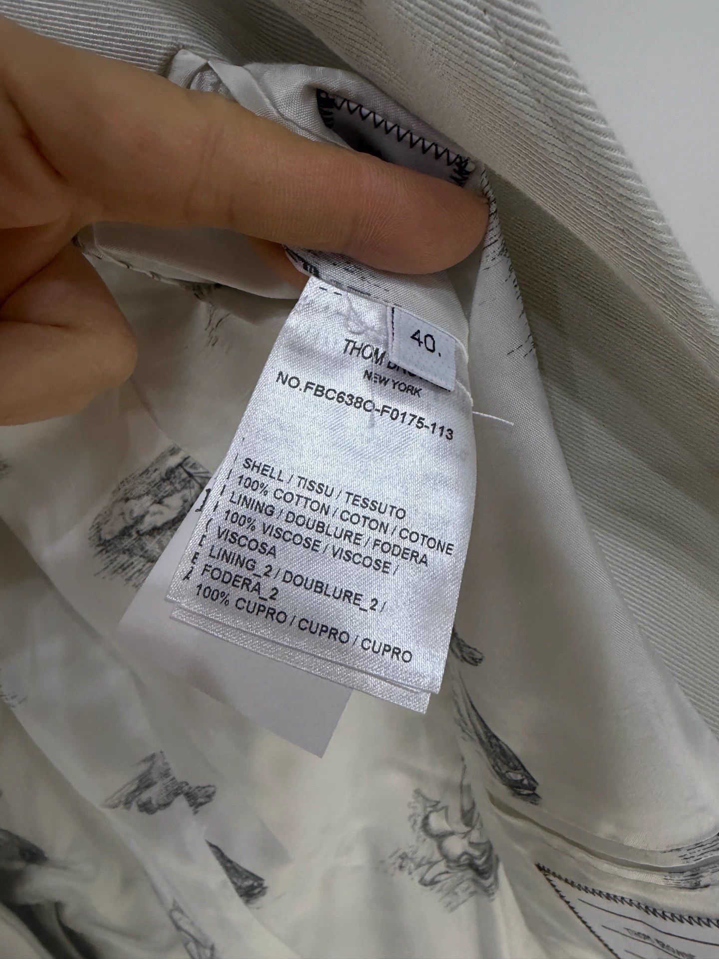 Thom Browne Thom Browne New Oatmeal Strap Blazer 40 with tags Size M / US 6-8 / IT 42-44 - 5 Thumbnail