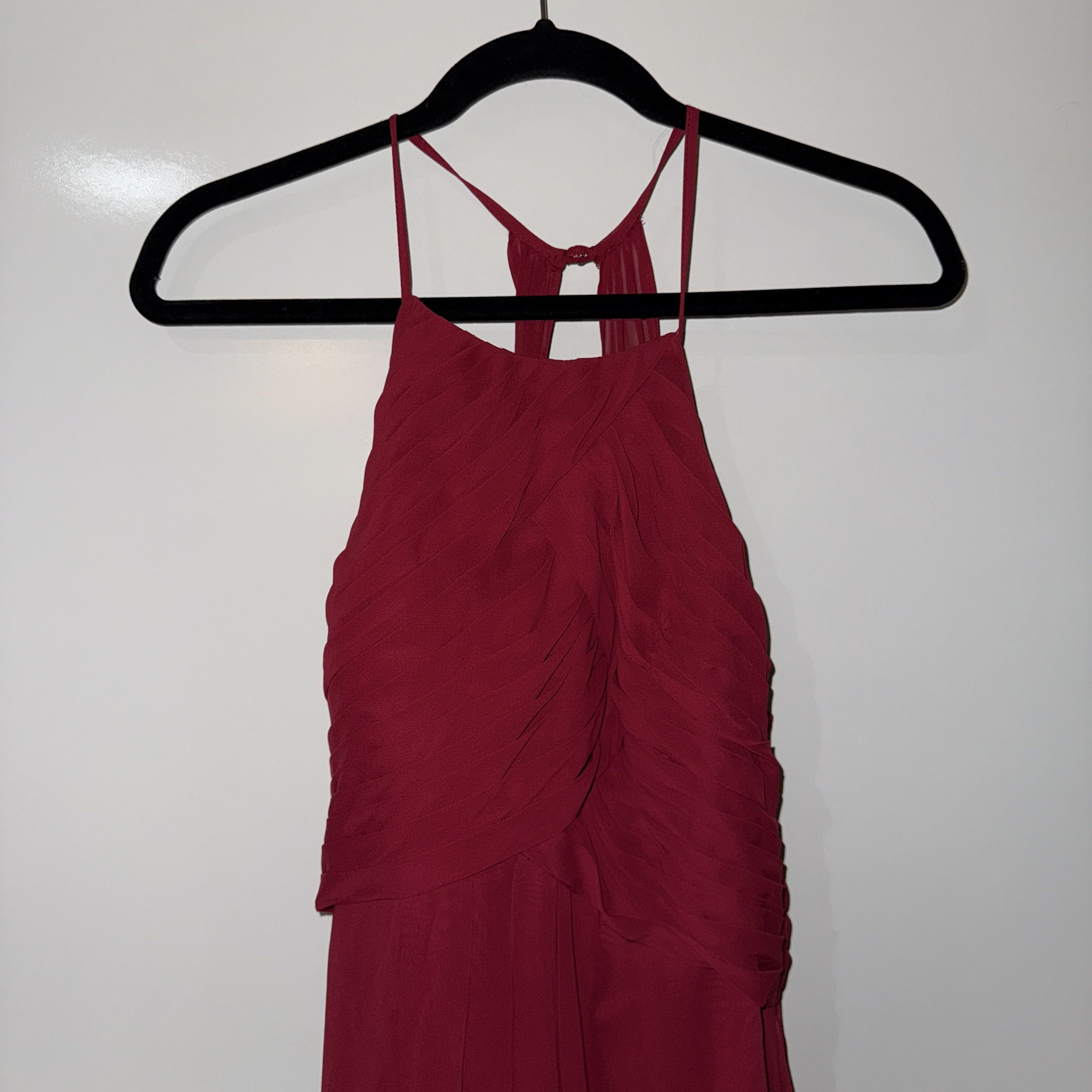 Other NEW Azazie Ginger A-Line Halter Pleated Size S / US 4 / IT 40 - 2 Thumbnail