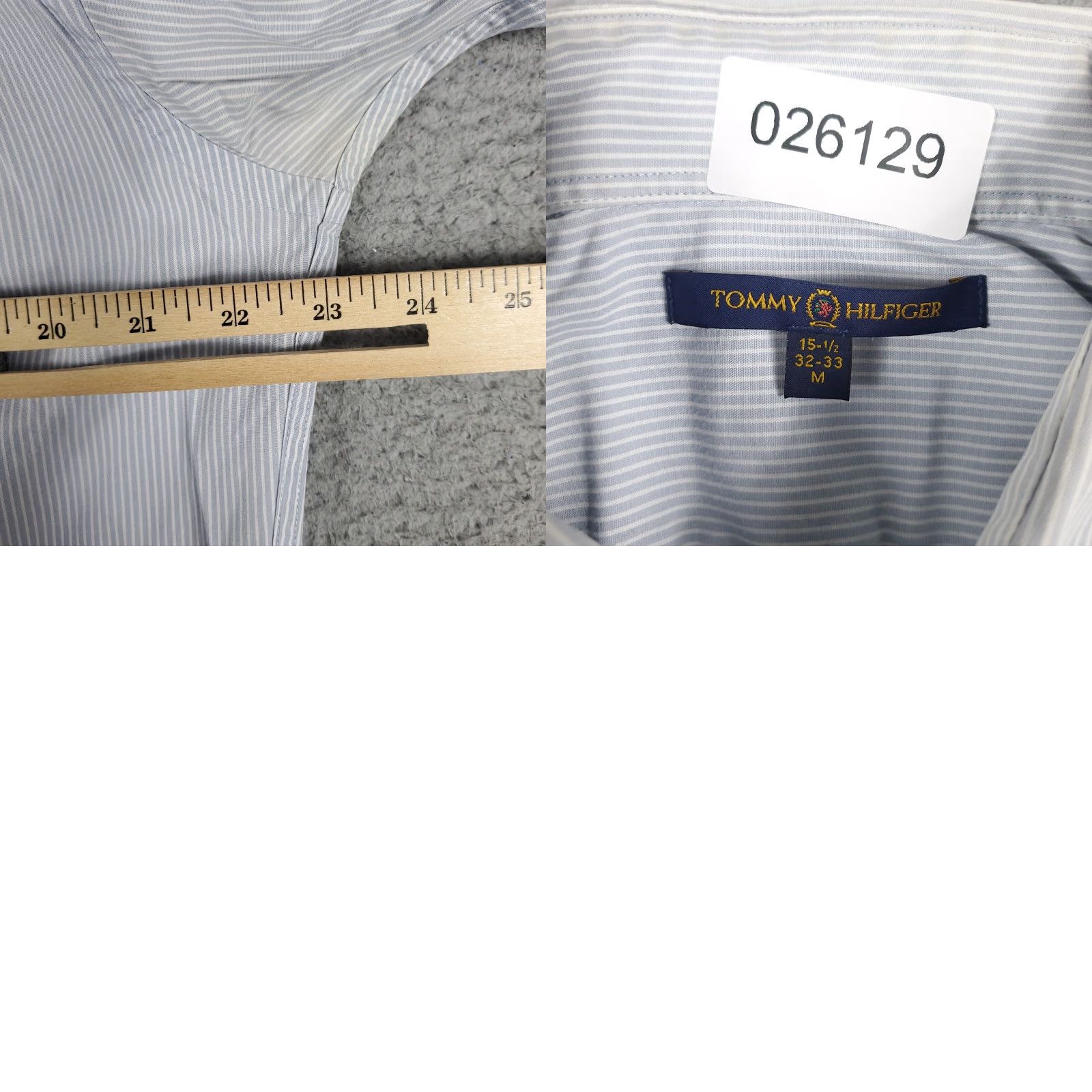 Tommy Hilfiger VINTAGE Tommy Hilfiger Shirt Mens M Blue Striped Button-Up Long Sleeve Collared Size US M / EU 48-50 / 2 - 8 Thumbnail