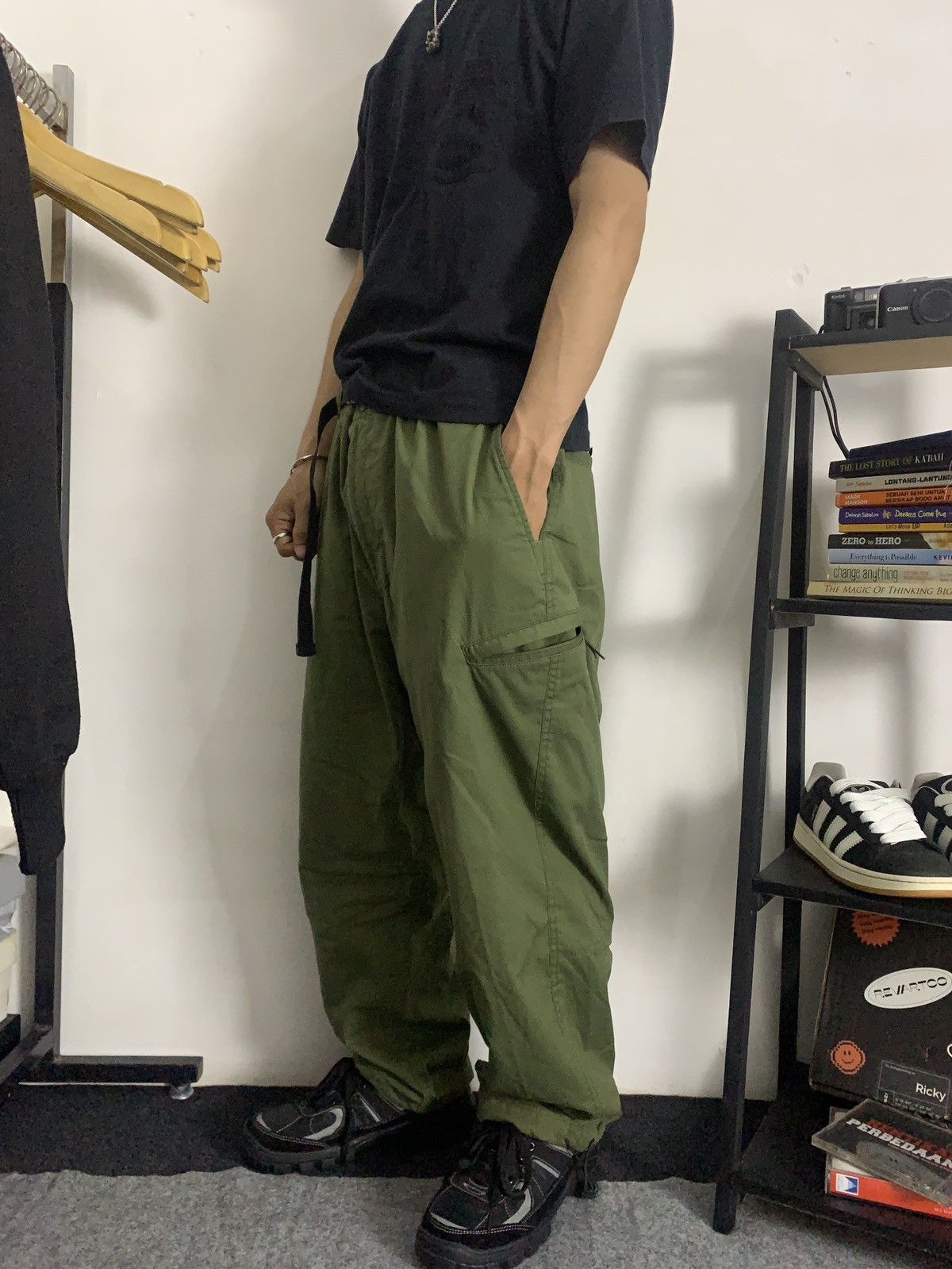 Japanese Brand × Uniqlo Vintage Green 'Uniqlo' Warm Linenpants Size US 30 / EU 46 - 4 Thumbnail