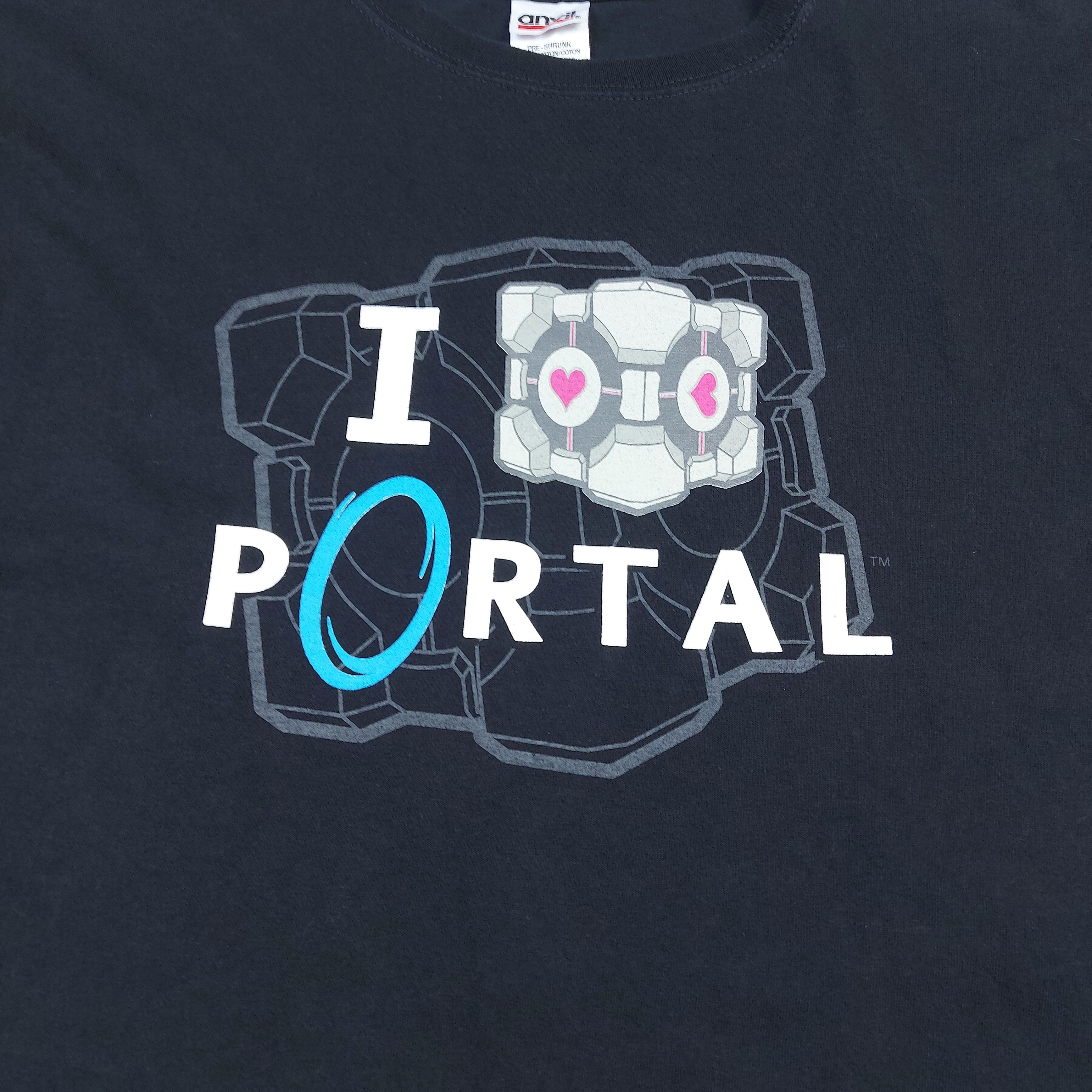 Microsoft VERY RARE Vintage 2007 Portal 1 Valve Glitch Gaming TEE Size US XL / EU 56 / 4 - 9 Thumbnail