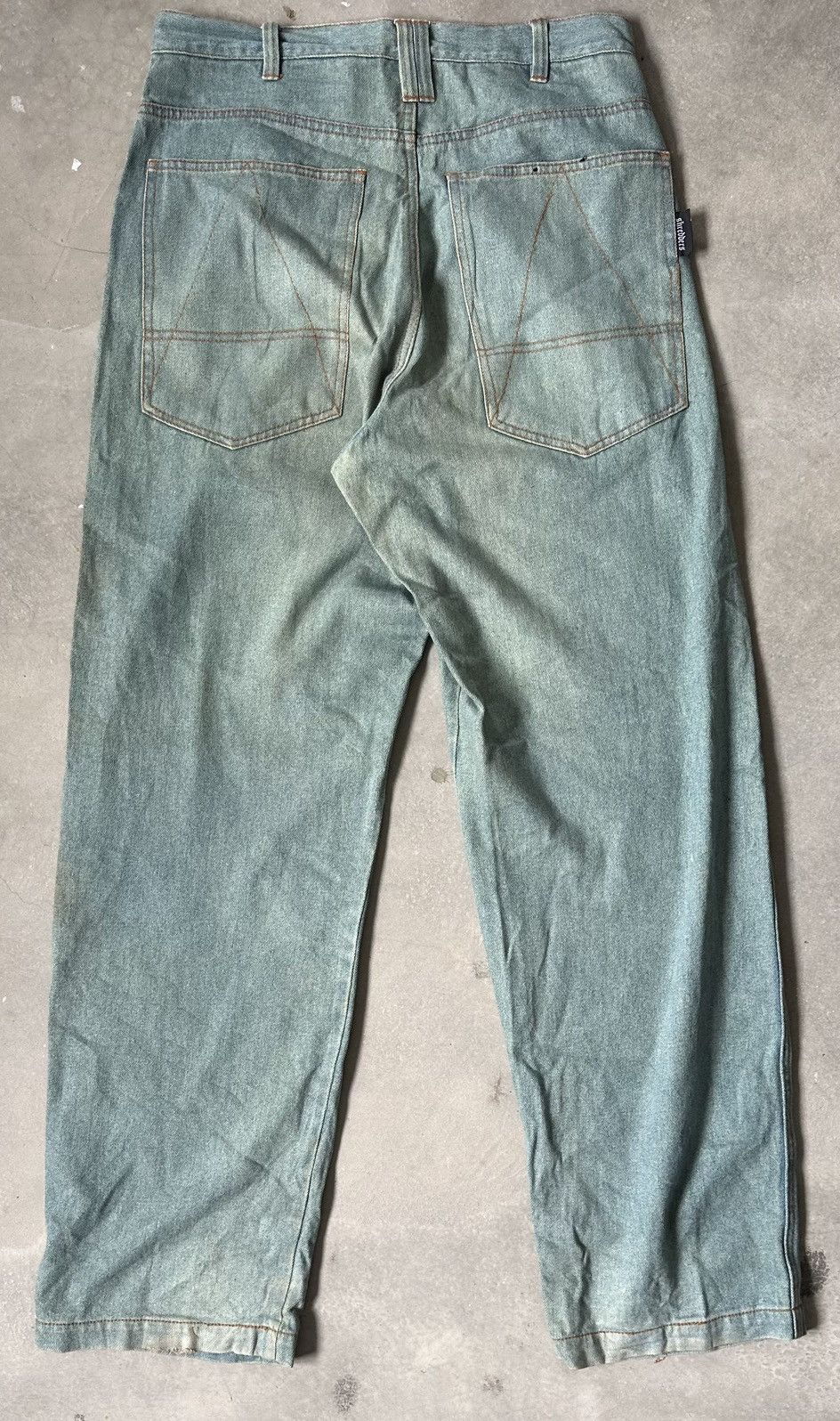 Japanese Brand VINTAGE SHREDDERS BIG BACK POCKET JEANS Size US 34 / EU 50 - 7 Thumbnail
