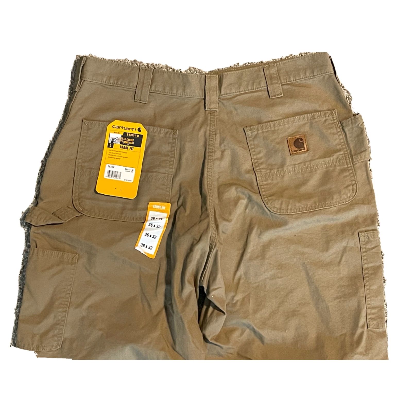 Carhartt Carhartt Men's Canvas Utility Work Pant Loose Fit 36x31.5 Tan Khaki Pants Mens Size US 36 / EU 52 - 3 Thumbnail