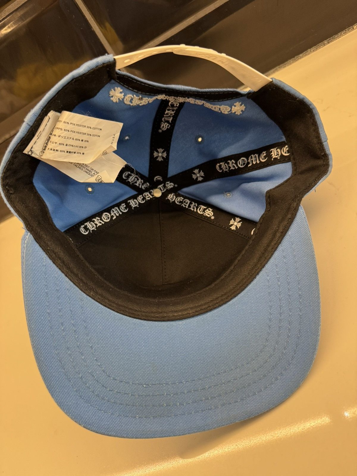 Chrome Hearts Chrome Hearts Baby Blue Cap – Authentic CH Logo Hat Size ONE SIZE - 5 Thumbnail