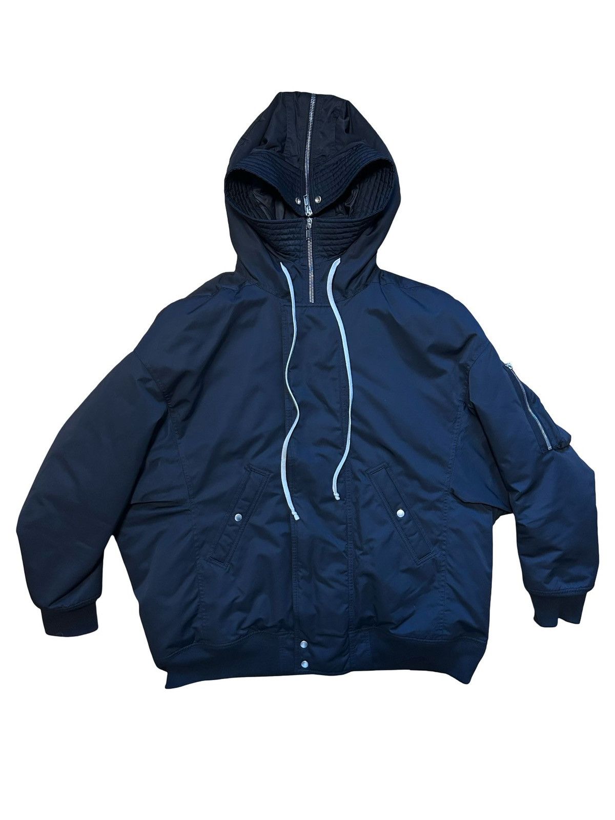 Rick Owens Drkshdw Rick Owens DRKSHDW hooded bomber jacket Size US L / EU 52-54 / 3 - 1 Thumbnail