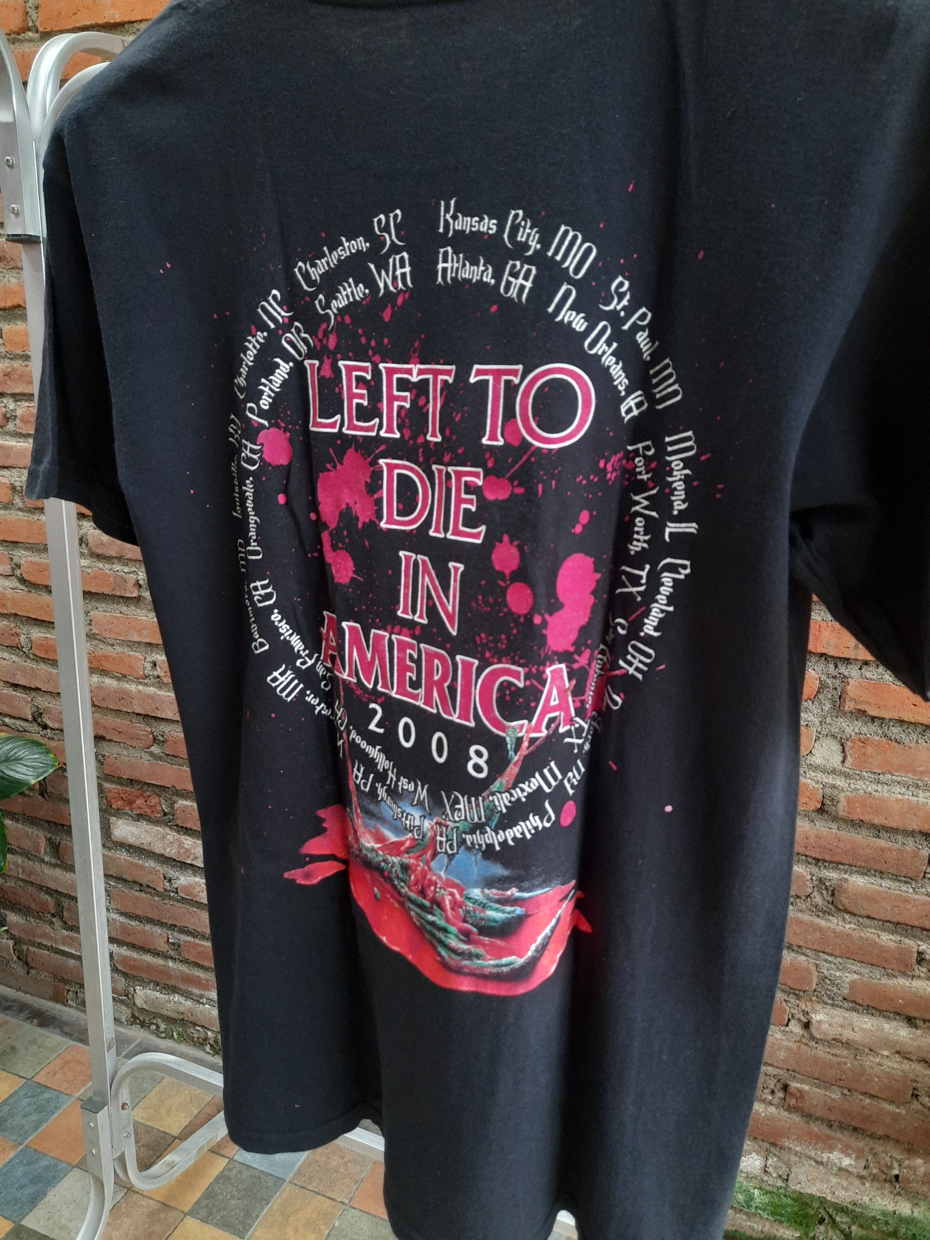Band Tees × Vintage Vintage Obituary Tour 2008 Live In America Band Tour Tee Size US M / EU 48-50 / 2 - 6 Thumbnail