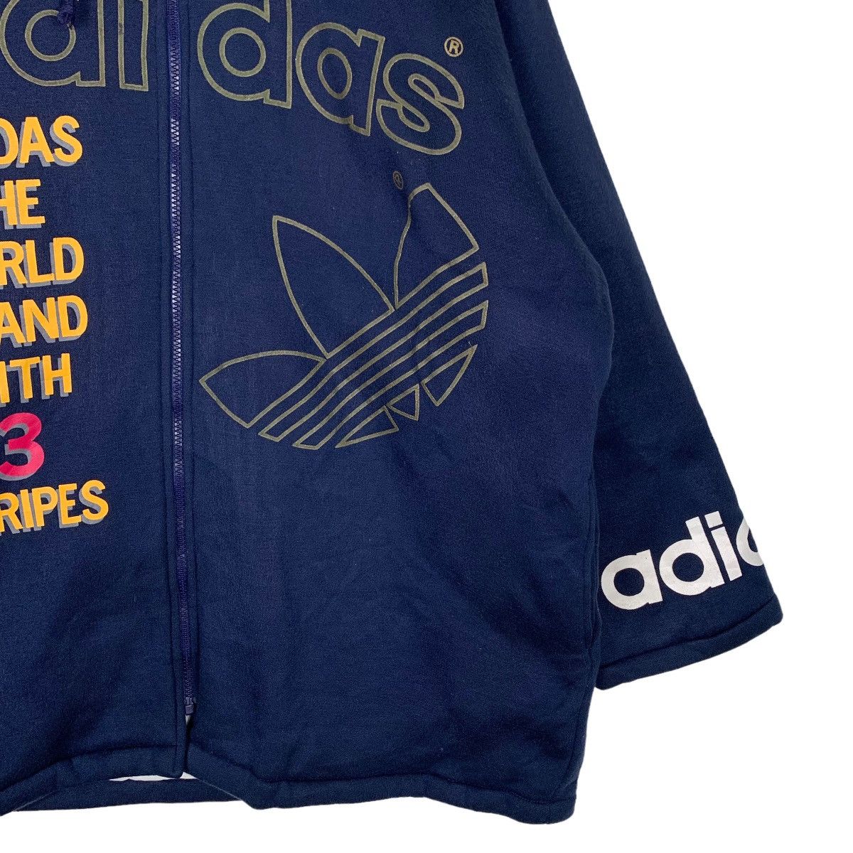 Adidas ADIDAS TREFOIL BIG LOGO SHERPA HODDIES #0183-C9 Size US S / EU 44-46 / 1 - 6 Thumbnail