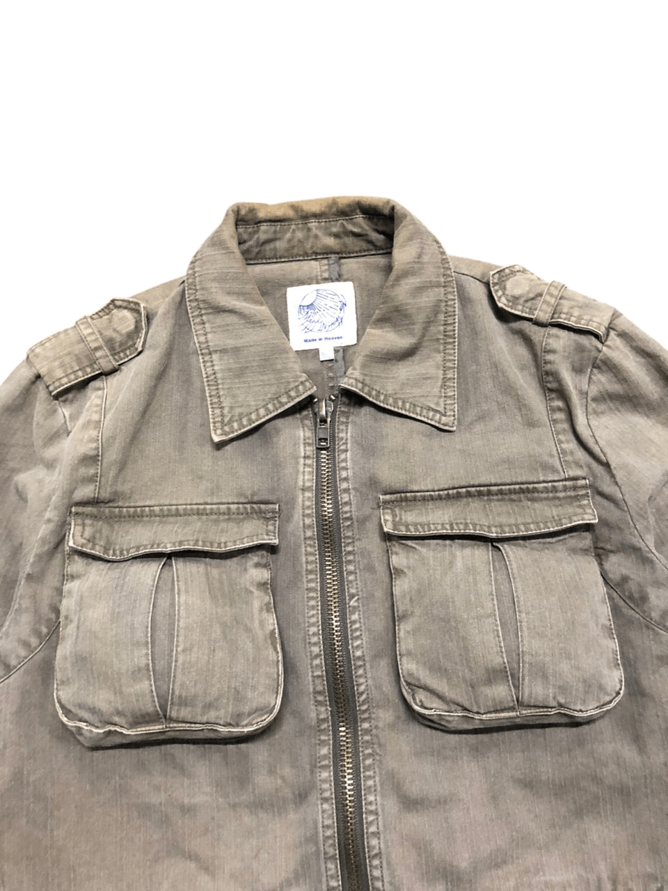 Japanese Brand Made In Heaven Bondage Cargo Jacket Faded