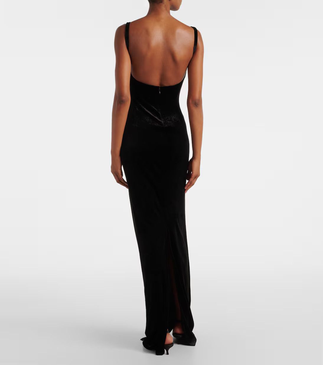 Balenciaga o1y0625 Maxi Dress in Black Size S / US 4 / IT 40 - 5 Thumbnail