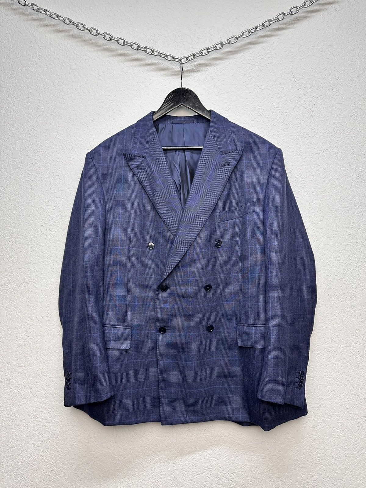 Ermenegildo Zegna Ermenegildo Zegna wool blazer navy LUXURY Italian suit XL Size 48L - 1 Thumbnail