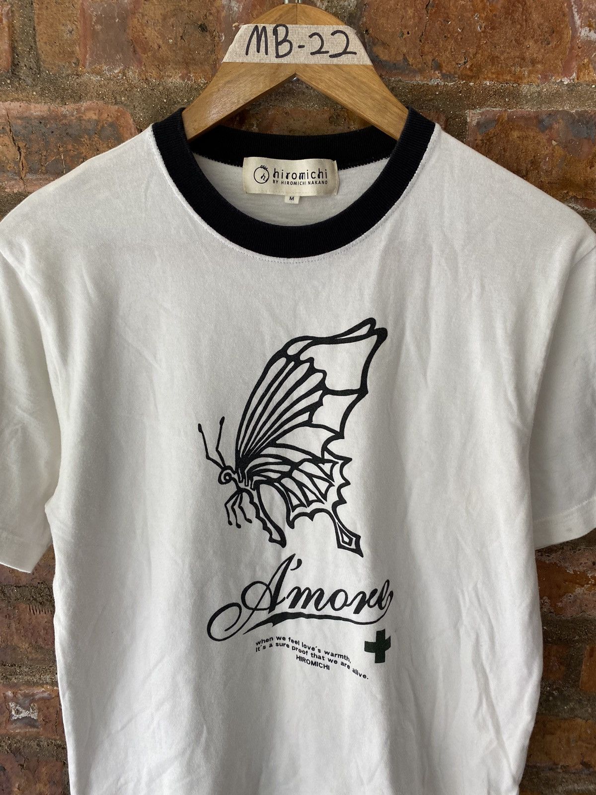 Beauty Beast 2000s HIROMICHI NAKANO Mutation Butterfly poem tee Size US M / EU 48-50 / 2 - 3 Thumbnail