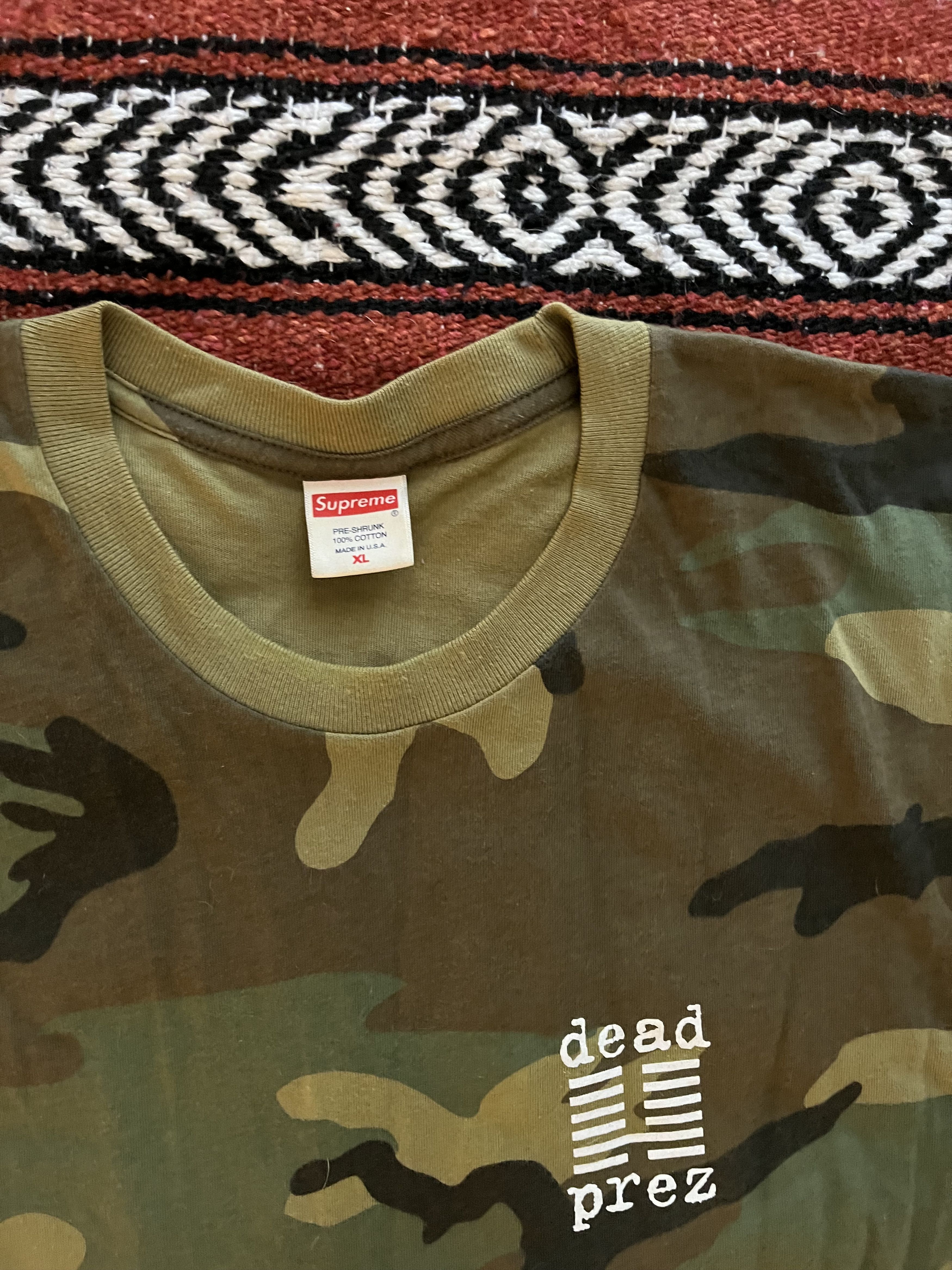Supreme Supreme Dead Prez Tee (FW19) – Woodland Camo (XL) Size US XL / EU 56 / 4 - 3 Thumbnail