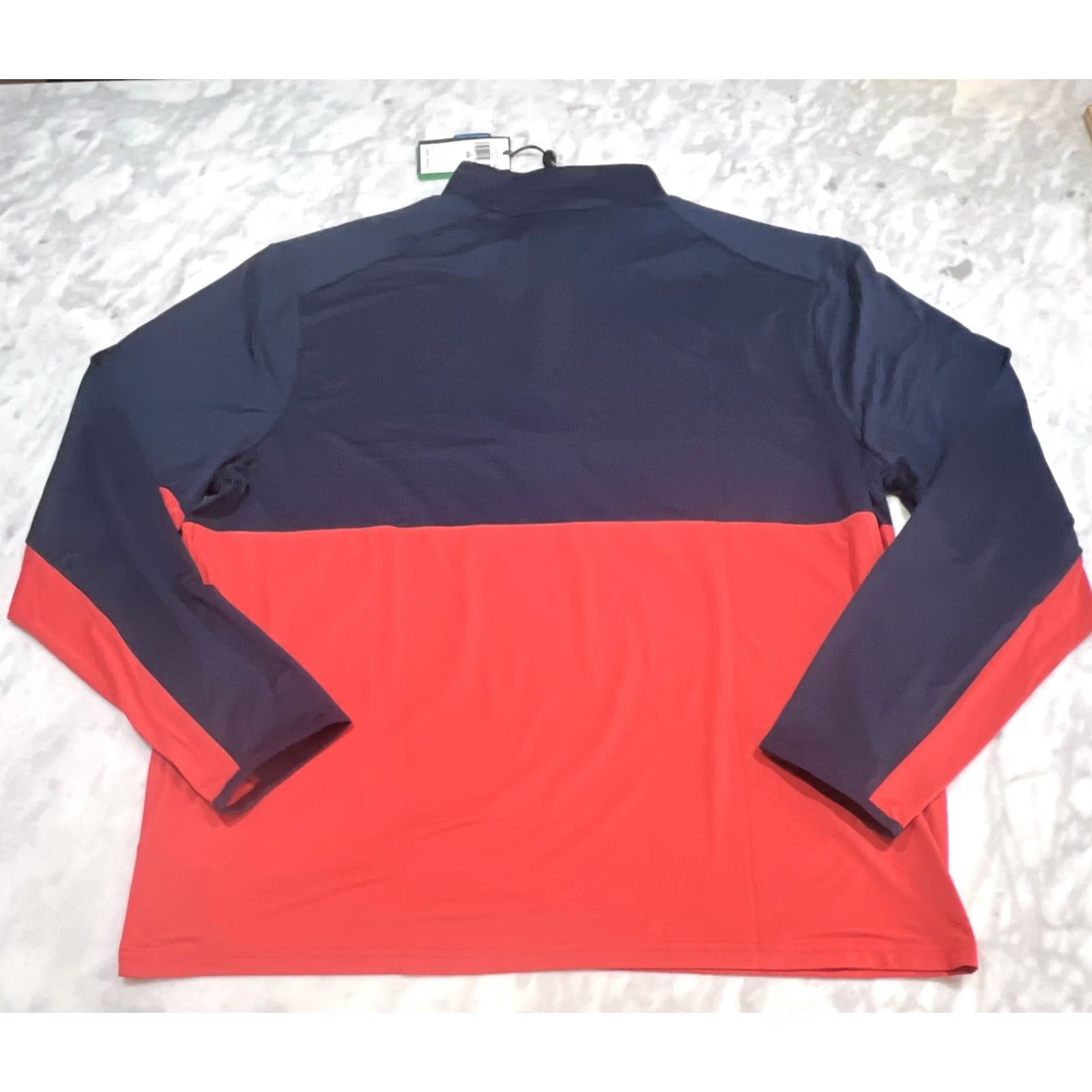 Ralph Lauren RLX Ralph Lauren Golf Shirt Mens 2XL Navy Red Quarter Zip Pullover Wicking NWT Size US XXL / EU 58 / 5 - 5 Thumbnail