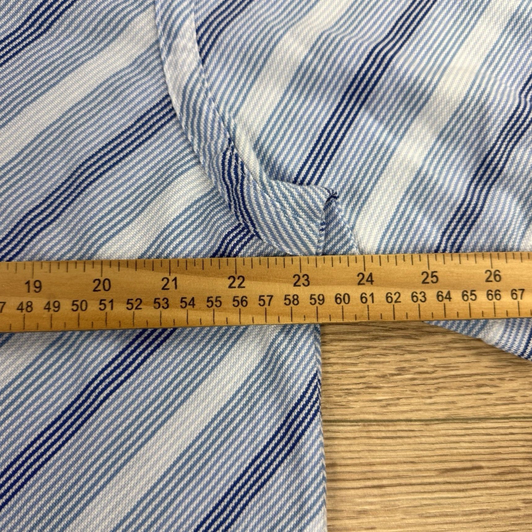Tommy Hilfiger Tommy Hilfiger Polo Shirt Men XL Blue Stripe Chevron Cotton Short Sleeve Regular Size Size US XL / EU 56 / 4 - 7 Thumbnail