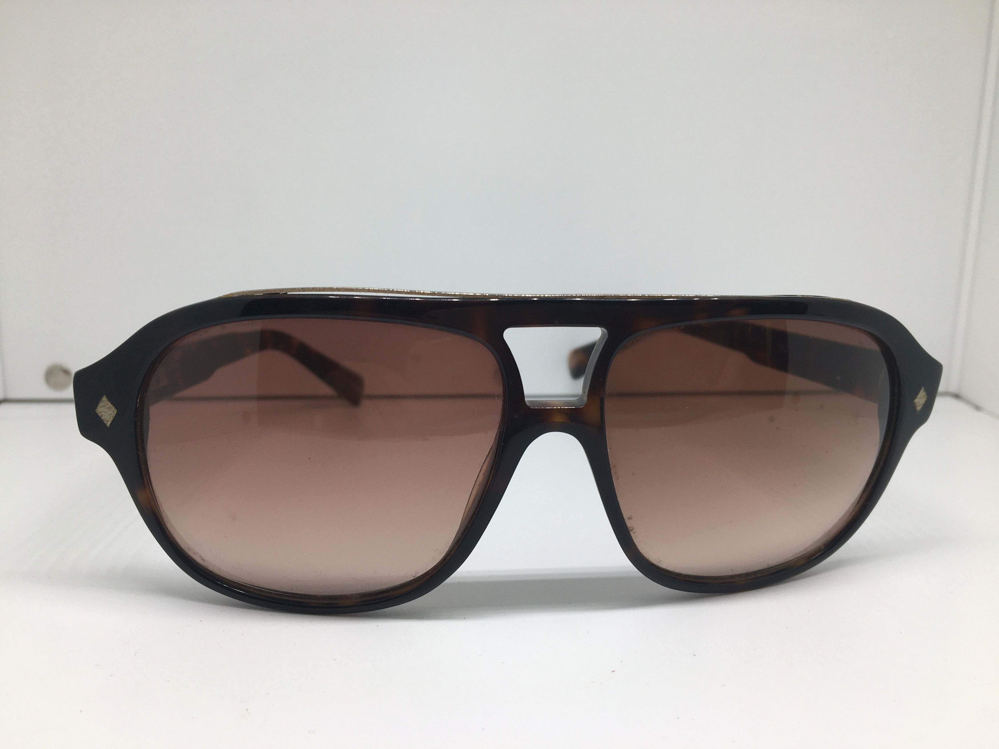 Vintage Vintage ETNIK UK ES130 Tortoise Aviator Sunglasses Pilot Size ONE SIZE - 2 Thumbnail