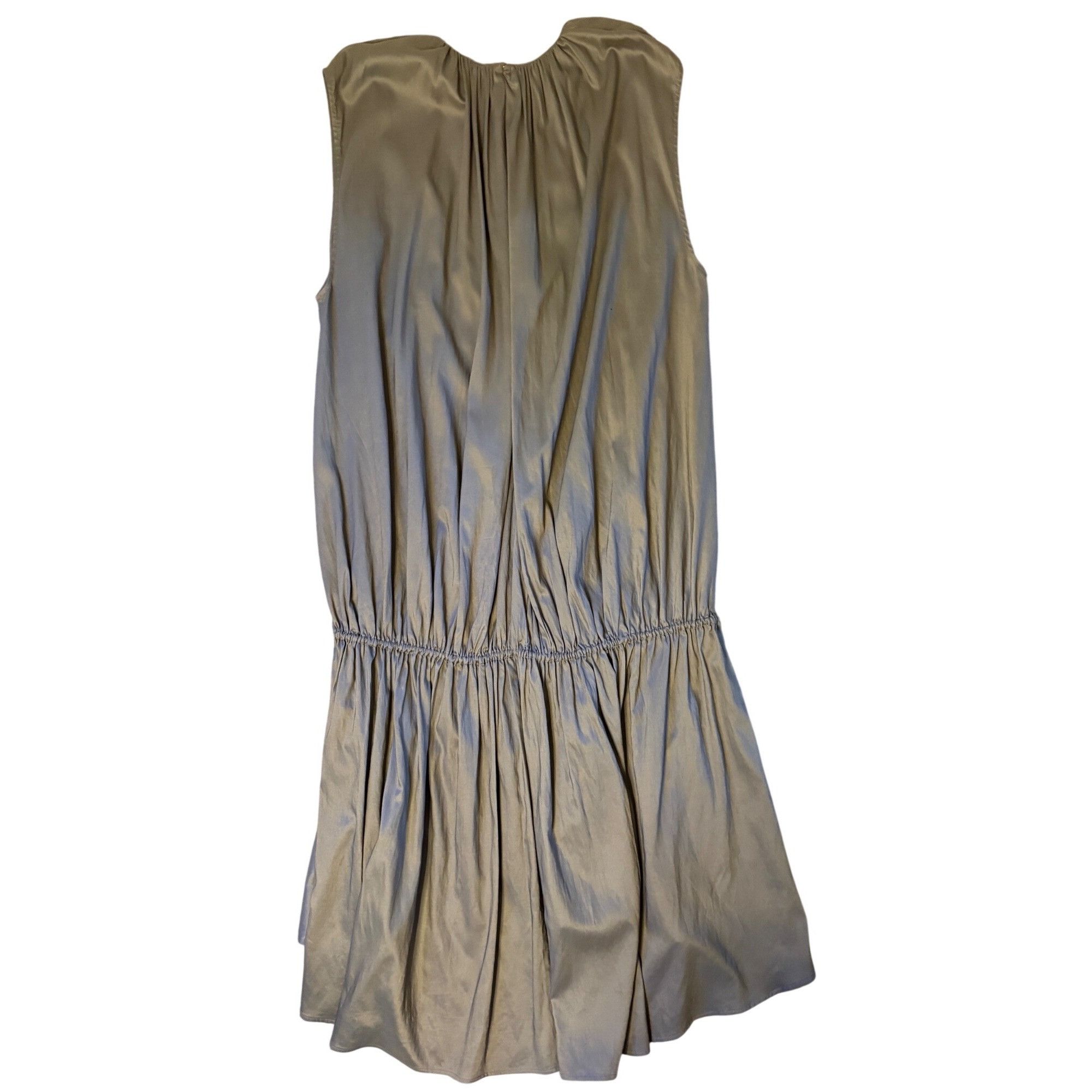 Toteme $490 Toteme L Pretoria Maxi Dress Green Drop Waist Lagenlook Size L / US 10 / IT 46 - 7 Thumbnail