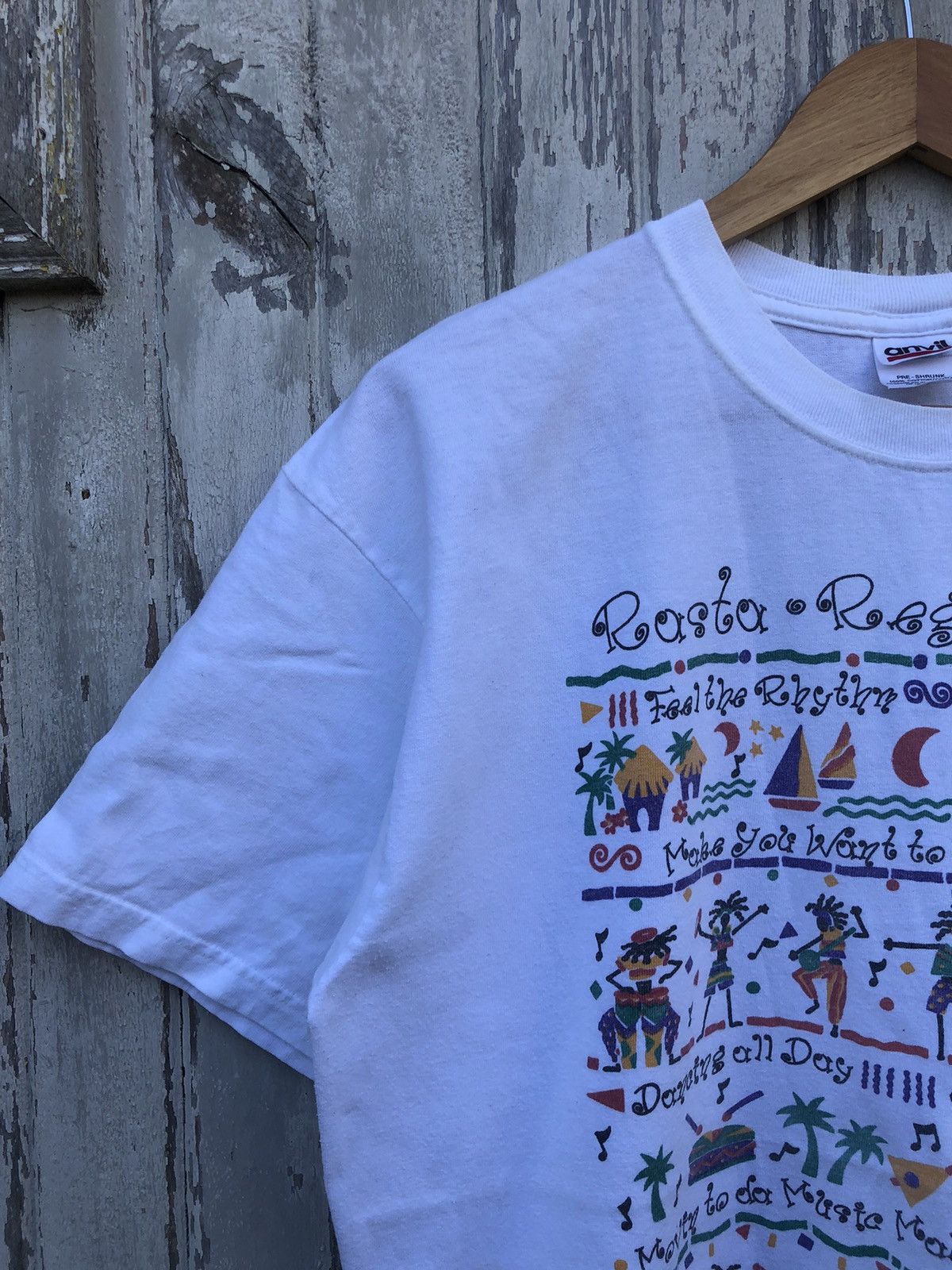 Bob Marley × Vintage Vintage Y2K Rasta Reggae Bob Marley Art Tshirts Size US L / EU 52-54 / 3 - 4 Thumbnail
